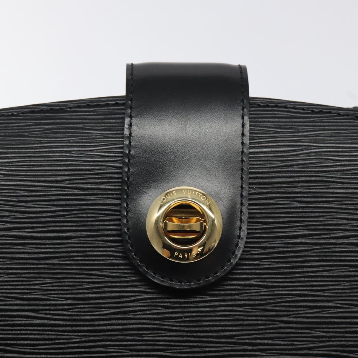 LOUIS VUITTON Epi Capuchin Shoulder Bag Black M52342 LV Auth 121872