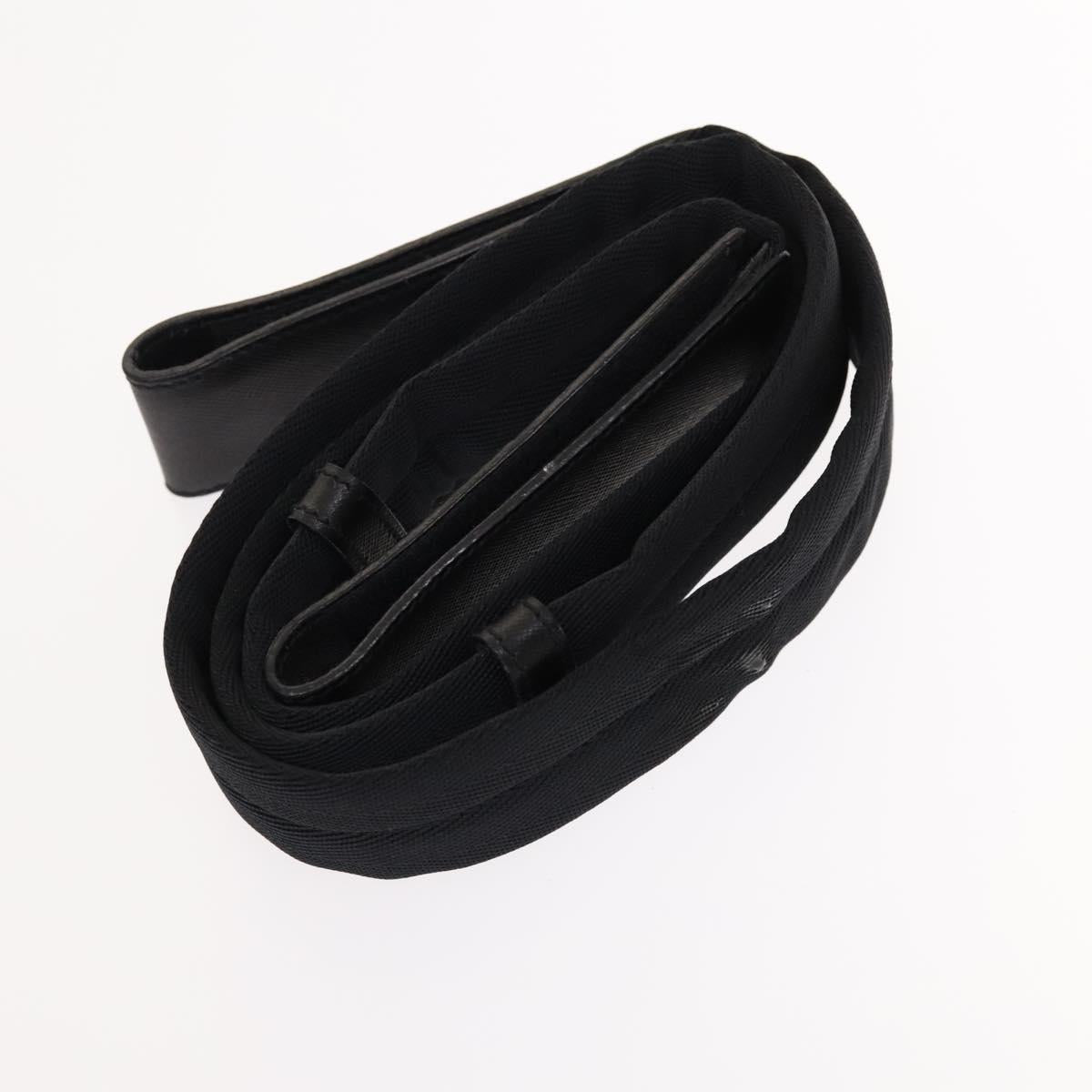 PRADA Boston Bag Nylon 2way Black Silver Auth 121883