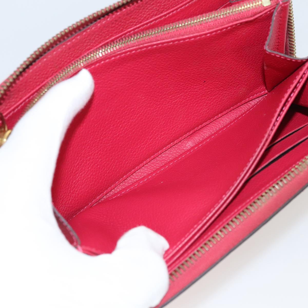 LOUIS VUITTON Monogram Empreinte Zippy Wallet Glenard M83639 LV Auth 121941