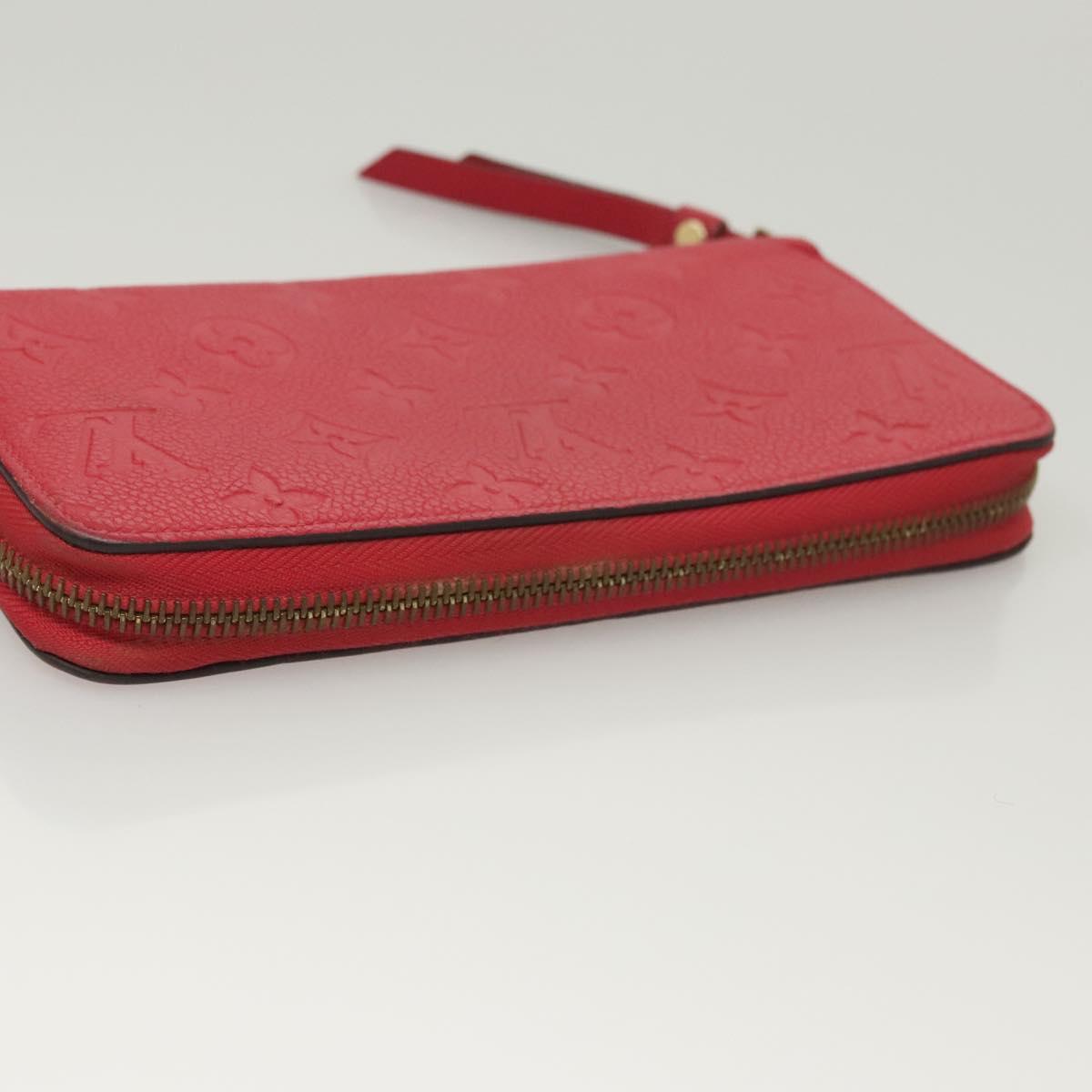 LOUIS VUITTON Monogram Empreinte Zippy Wallet Glenard M83639 LV Auth 121941