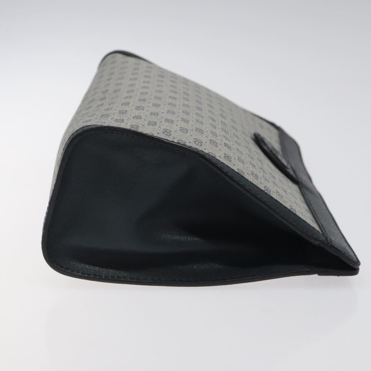 GUCCI Micro GG Supreme Clutch Bag PVC Navy 014 123 0102 Auth 121946