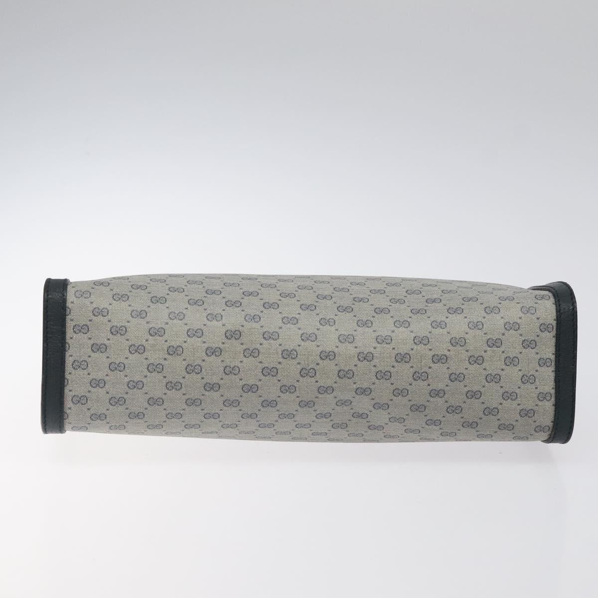 GUCCI Micro GG Supreme Clutch Bag PVC Navy 014 123 0102 Auth 121946