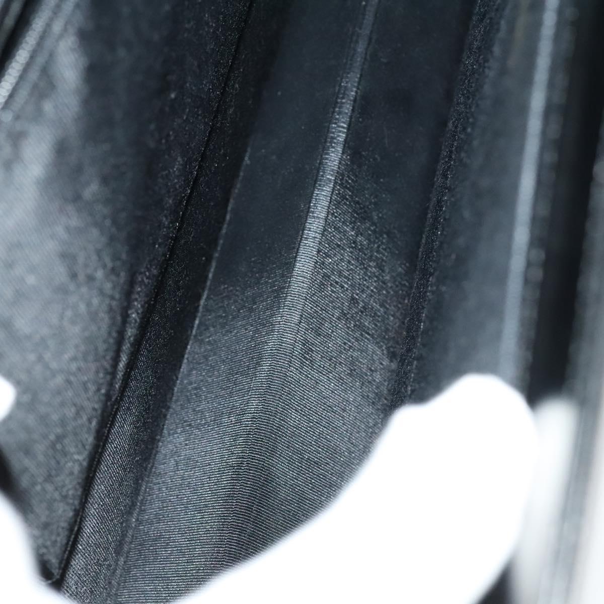 GIVENCHY Hand Bag Leather 2way Black Gold Auth 121947