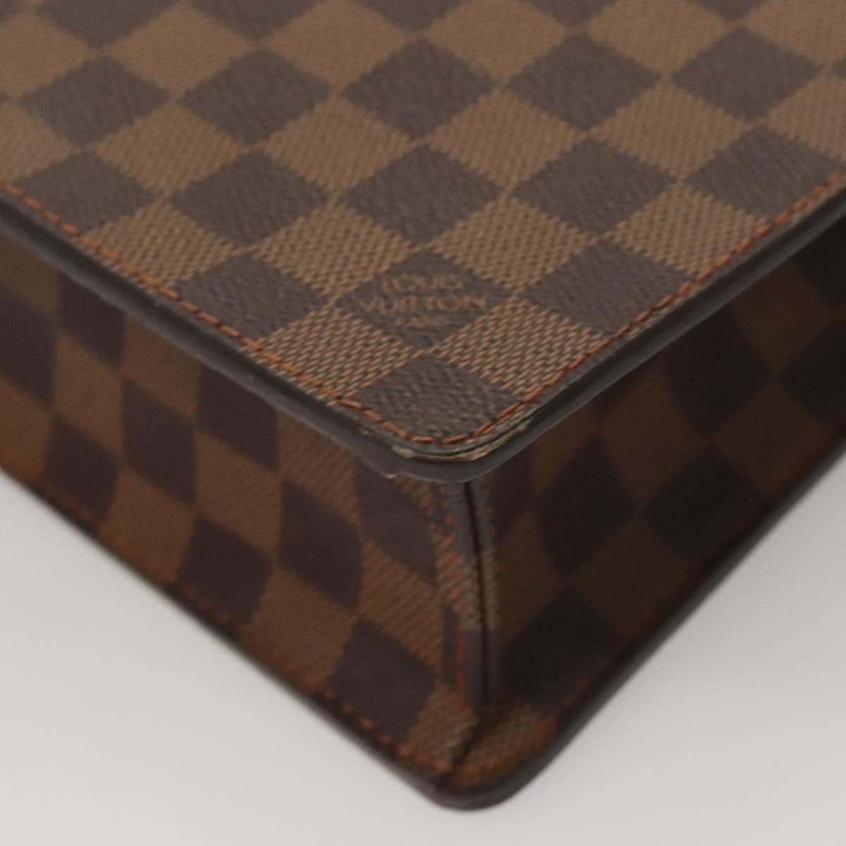 LOUIS VUITTON Damier Ebene Altona PM Briefcase N53315 LV Auth 121963