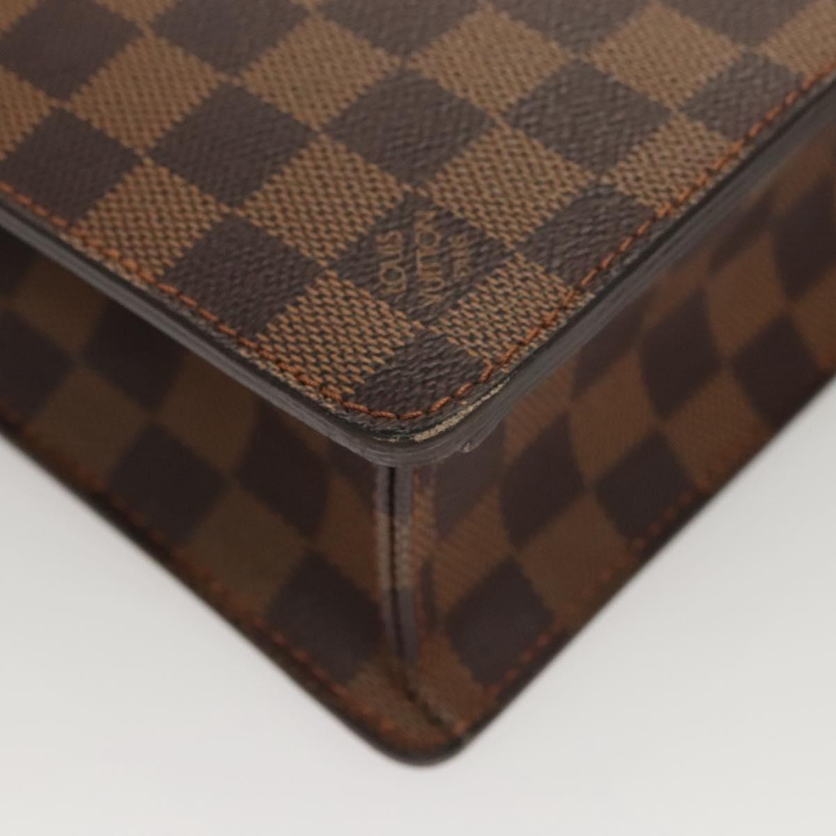 LOUIS VUITTON Damier Ebene Altona PM Briefcase N53315 LV Auth 121963