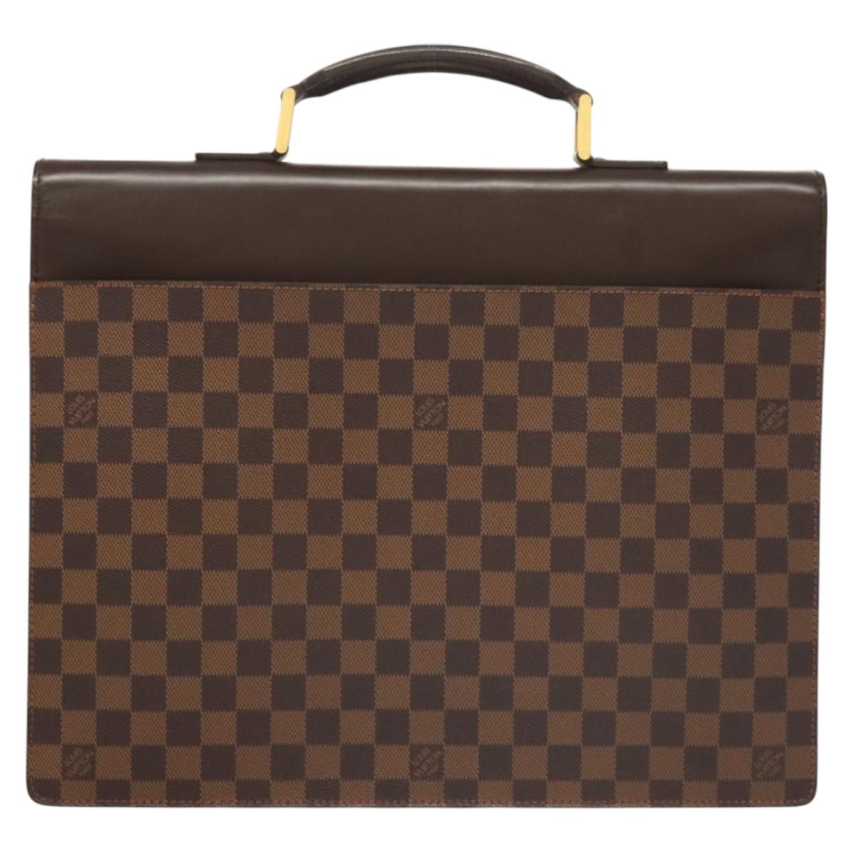 LOUIS VUITTON Damier Ebene Altona PM Briefcase N53315 LV Auth 121963