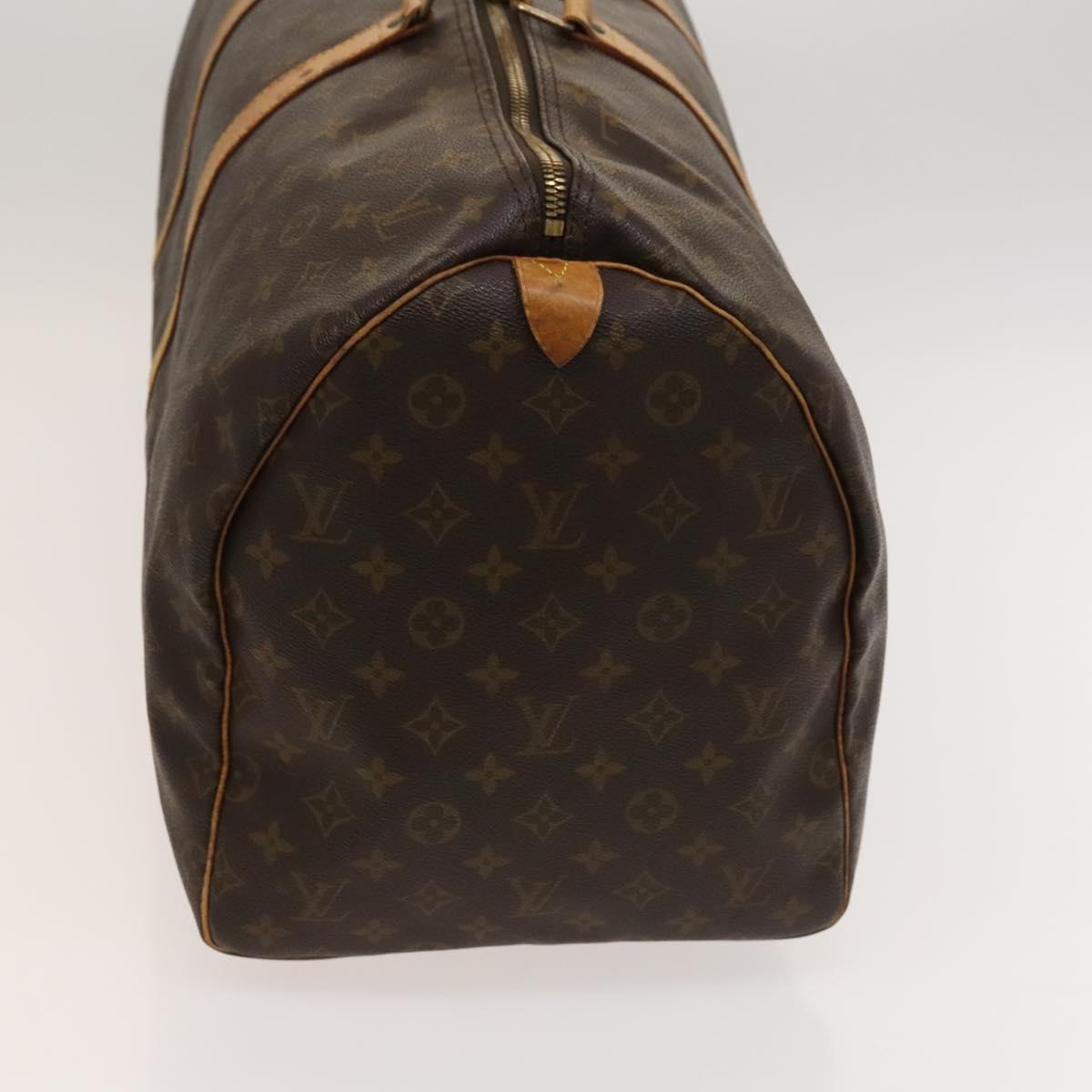 LOUIS VUITTON Monogram Keepall 55 Boston Bag M41424 LV Auth 121987
