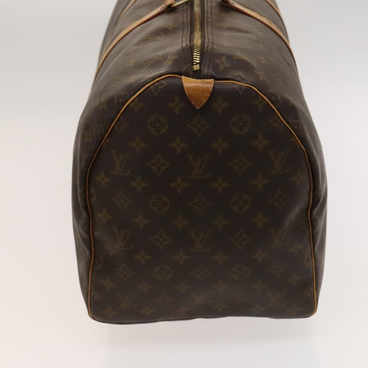 LOUIS VUITTON Monogram Keepall 55 Boston Bag M41424 LV Auth 121987