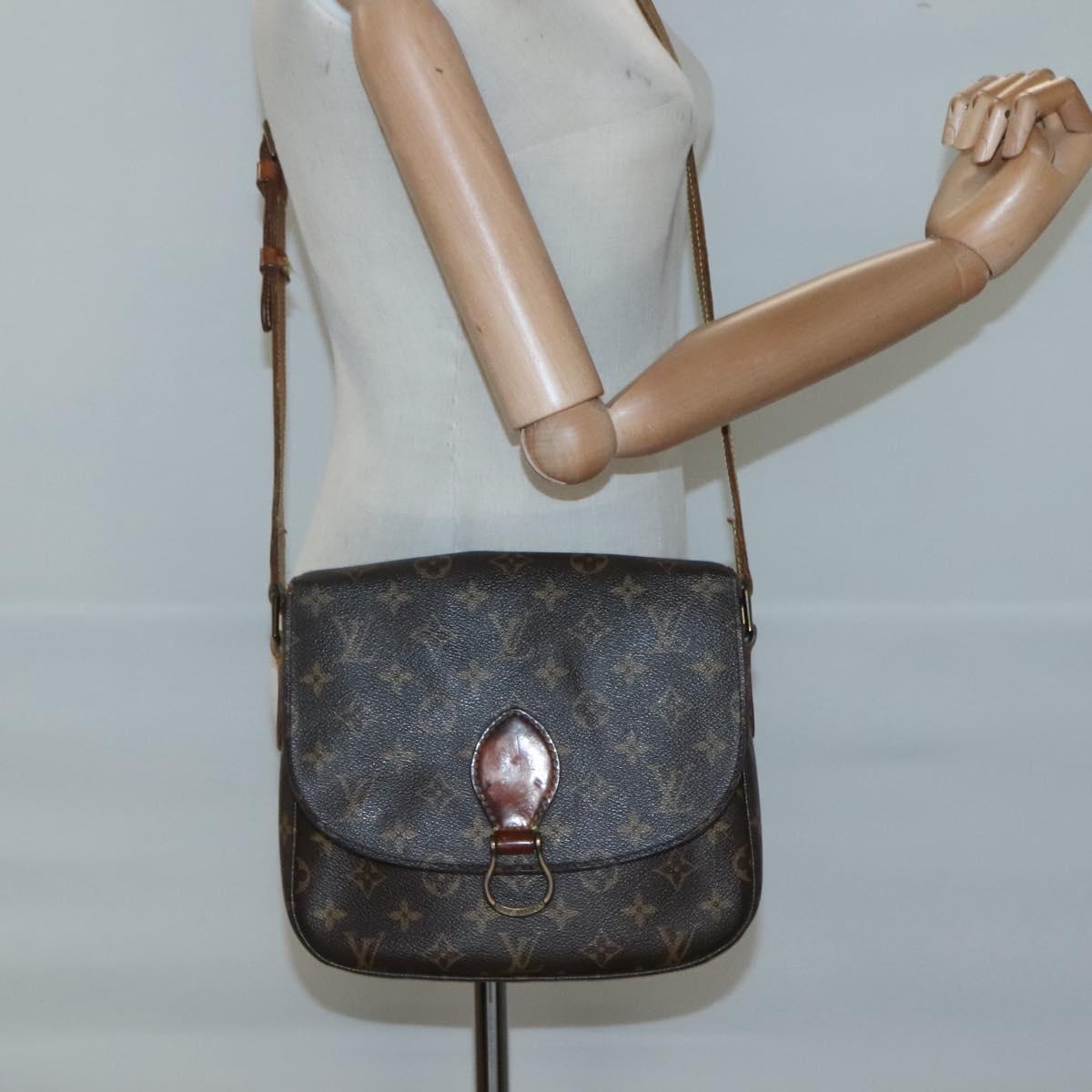 LOUIS VUITTON Monogram Saint Cloud GM Shoulder Bag M51242 LV Auth 122014