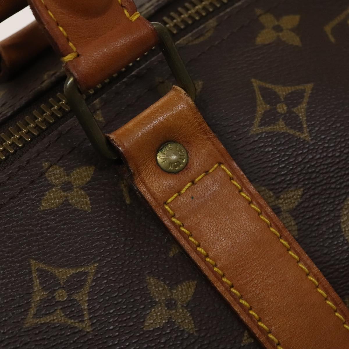 LOUIS VUITTON Monogram Keepall 60 Boston Bag M41422 LV Auth 122017