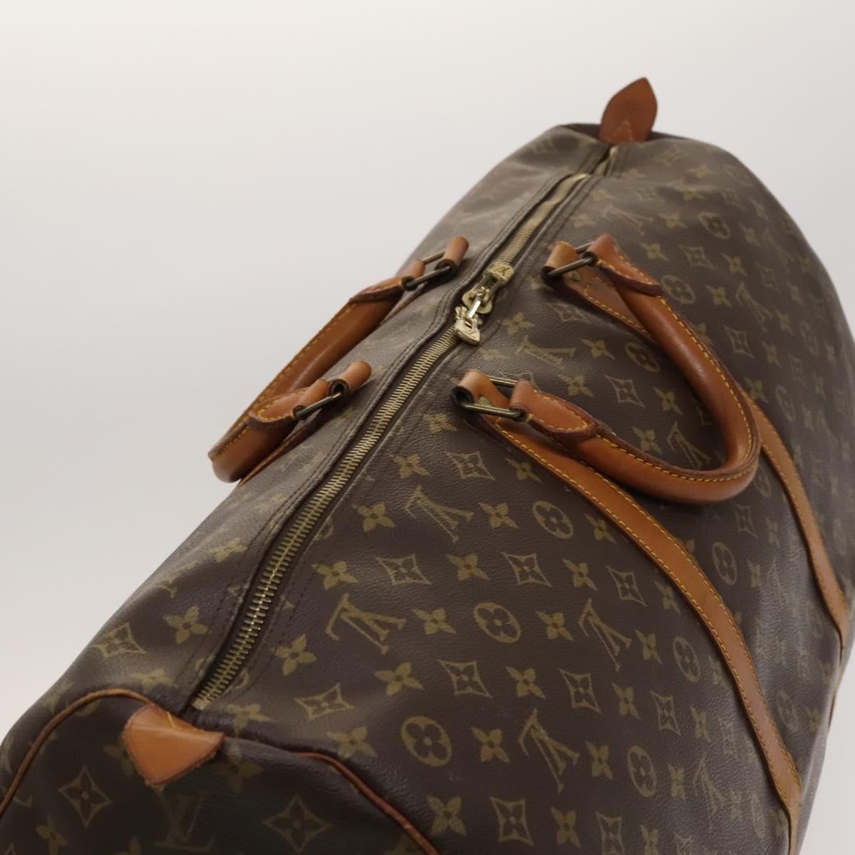 LOUIS VUITTON Monogram Keepall 60 Boston Bag M41422 LV Auth 122017