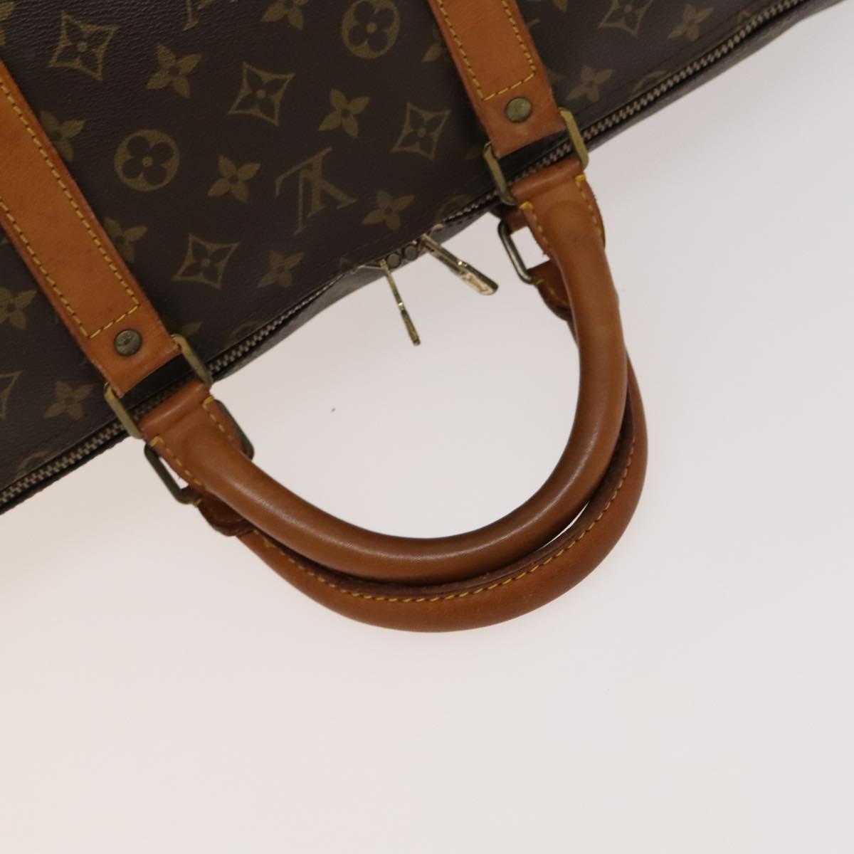 LOUIS VUITTON Monogram Keepall 60 Boston Bag M41422 LV Auth 122017