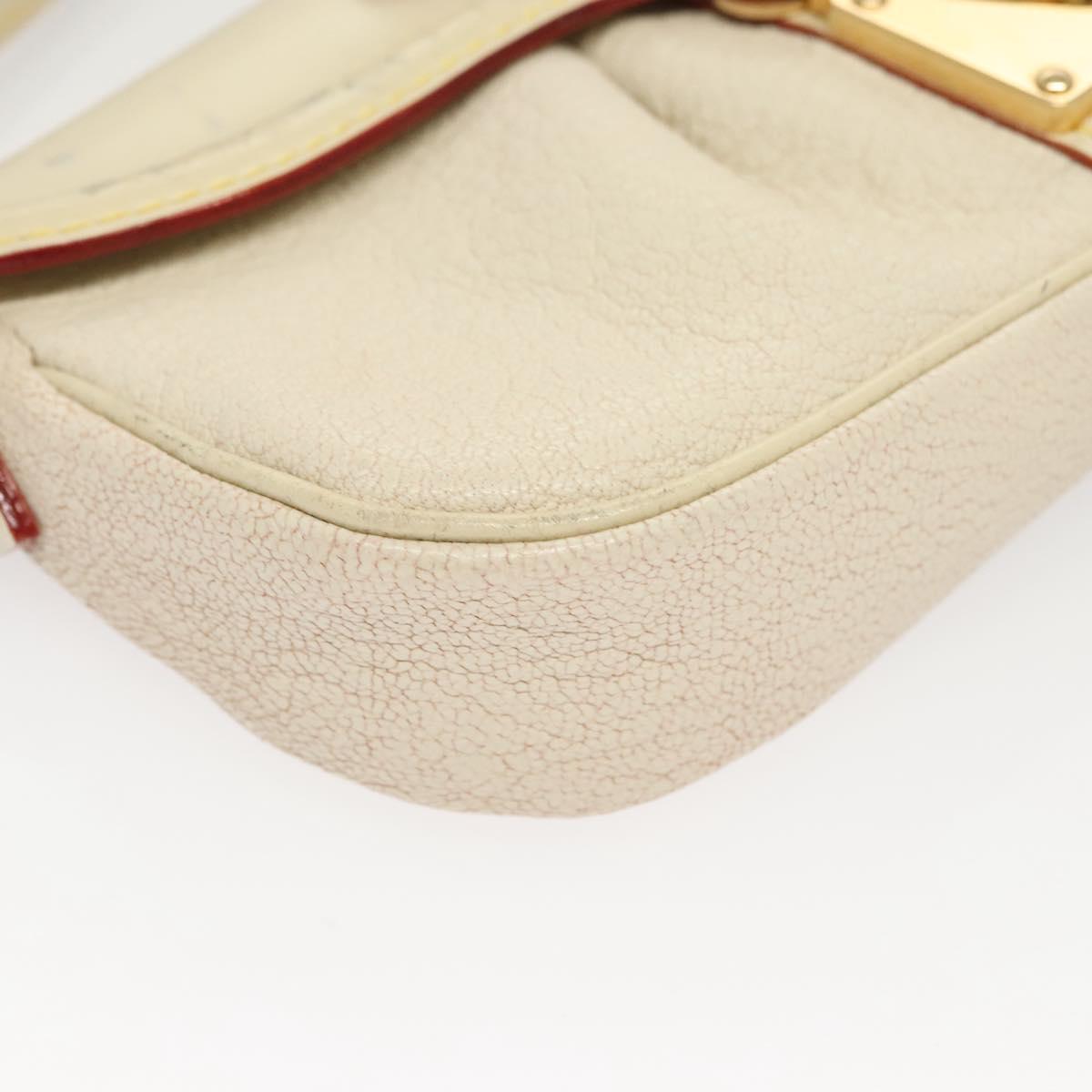 LOUIS VUITTON Suhari Precieux Accessory Pouch White M91774 LV Auth 122020