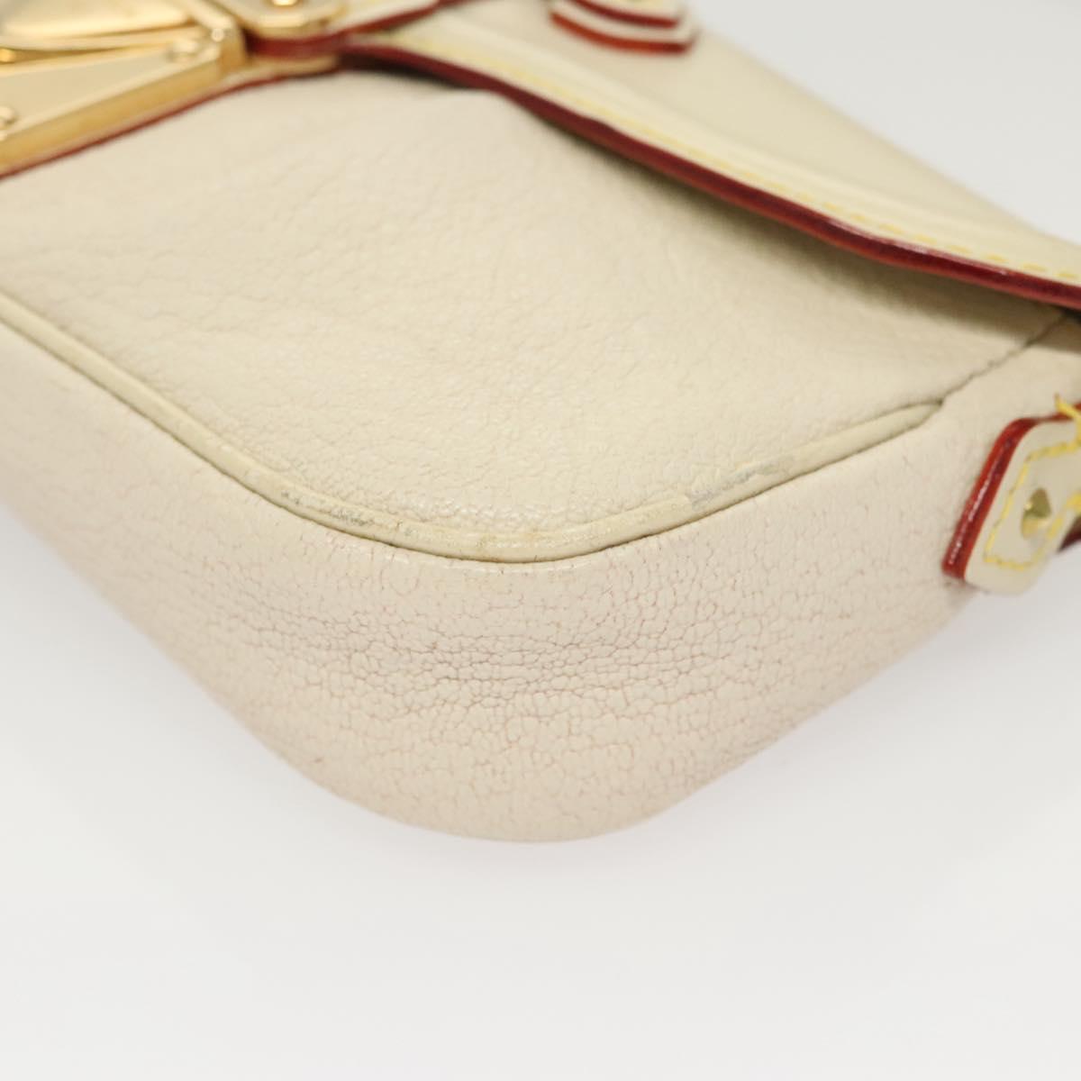 LOUIS VUITTON Suhari Precieux Accessory Pouch White M91774 LV Auth 122020