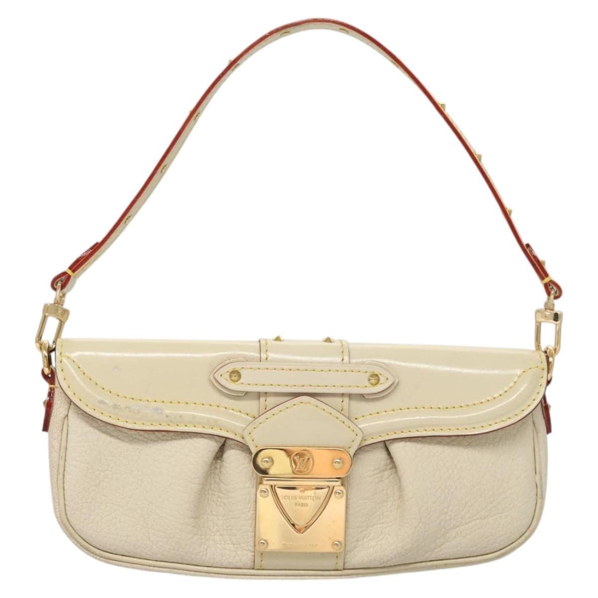 LOUIS VUITTON Suhari Precieux Accessory Pouch White M91774 LV Auth 122020