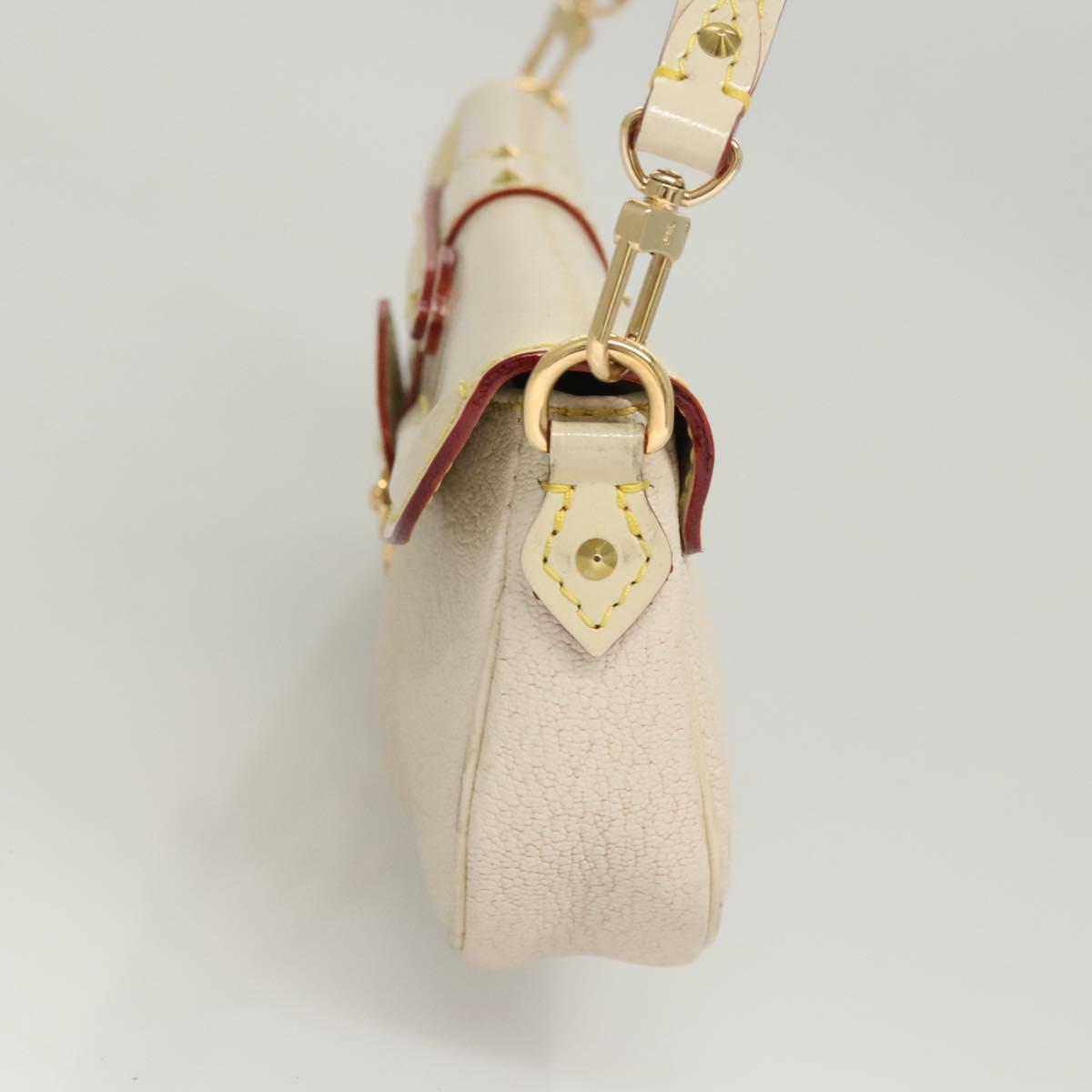 LOUIS VUITTON Suhari Precieux Accessory Pouch White M91774 LV Auth 122020