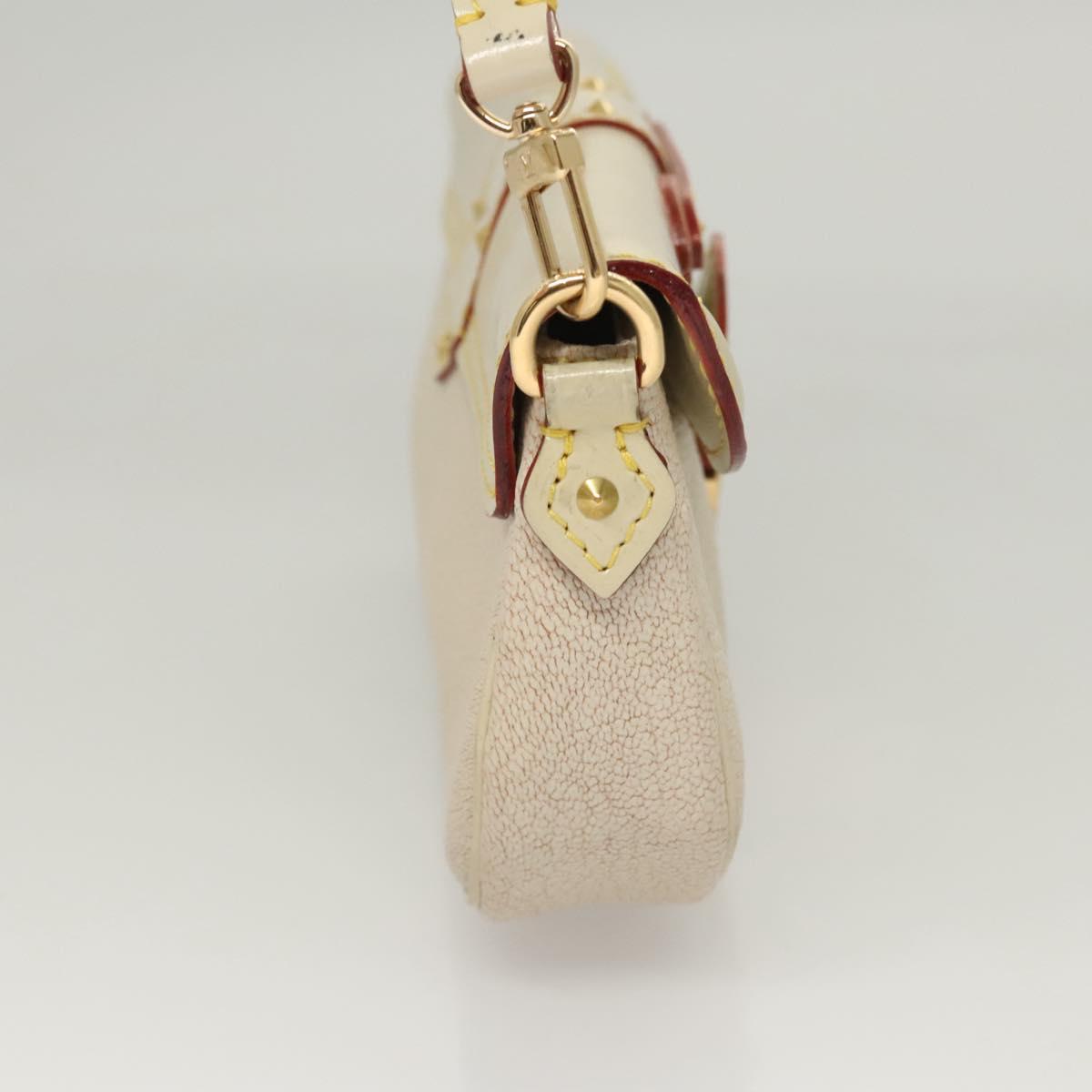 LOUIS VUITTON Suhari Precieux Accessory Pouch White M91774 LV Auth 122020