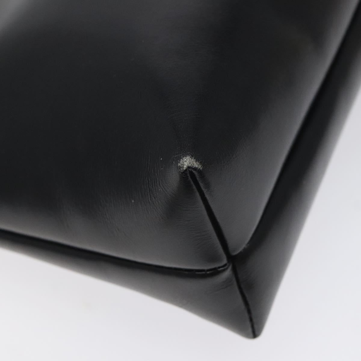 Salvatore Ferragamo Vala Shoulder Bag Leather Black Gold Auth 122037