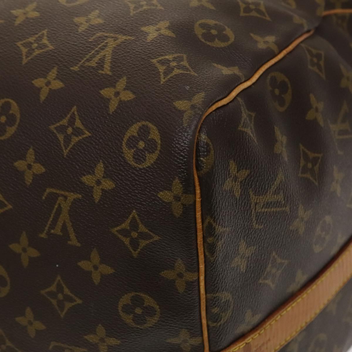 LOUIS VUITTON Monogram Keepall Bandouliere 60 Boston Bag M41412 LV Auth 122076