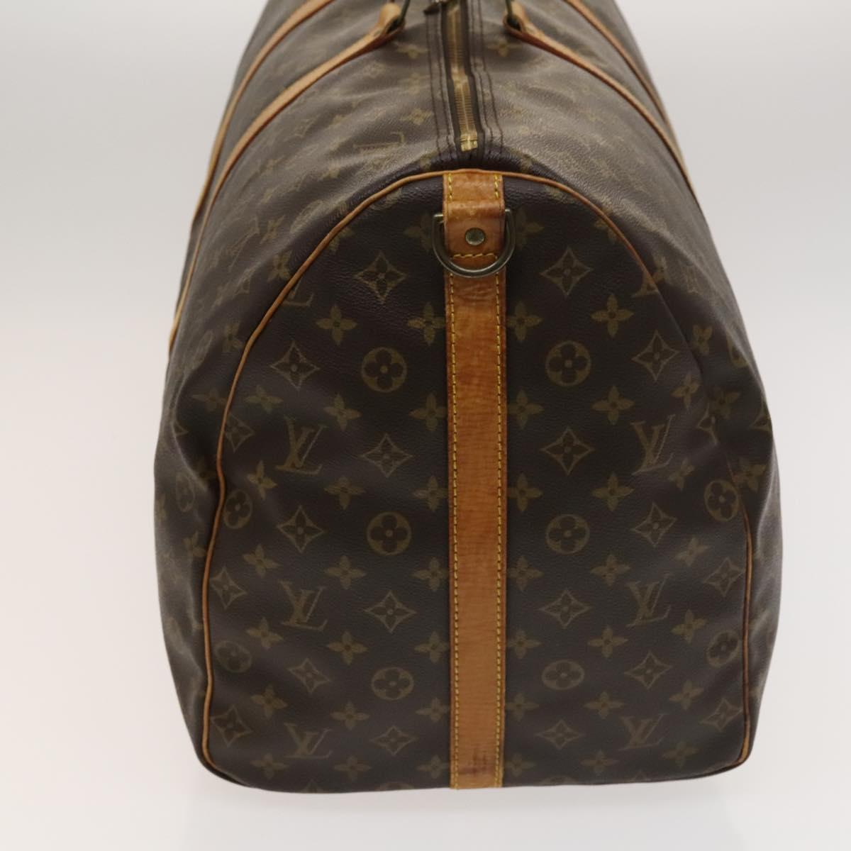 LOUIS VUITTON Monogram Keepall Bandouliere 60 Boston Bag M41412 LV Auth 122076