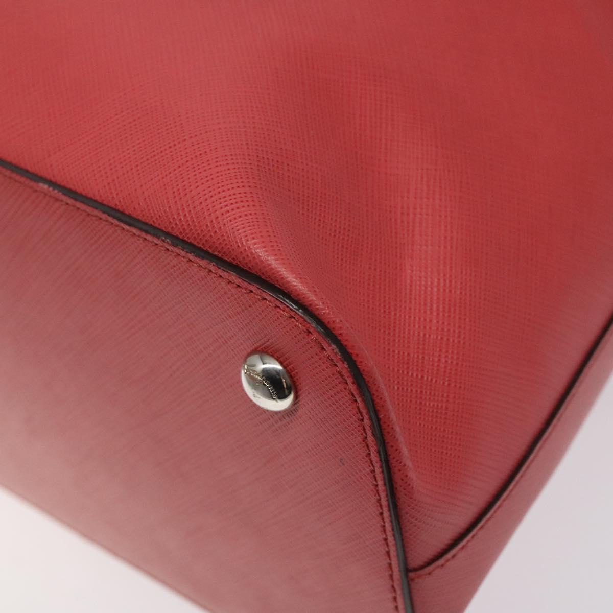 Salvatore Ferragamo Hand Bag Leather Pink Silver Auth 122097