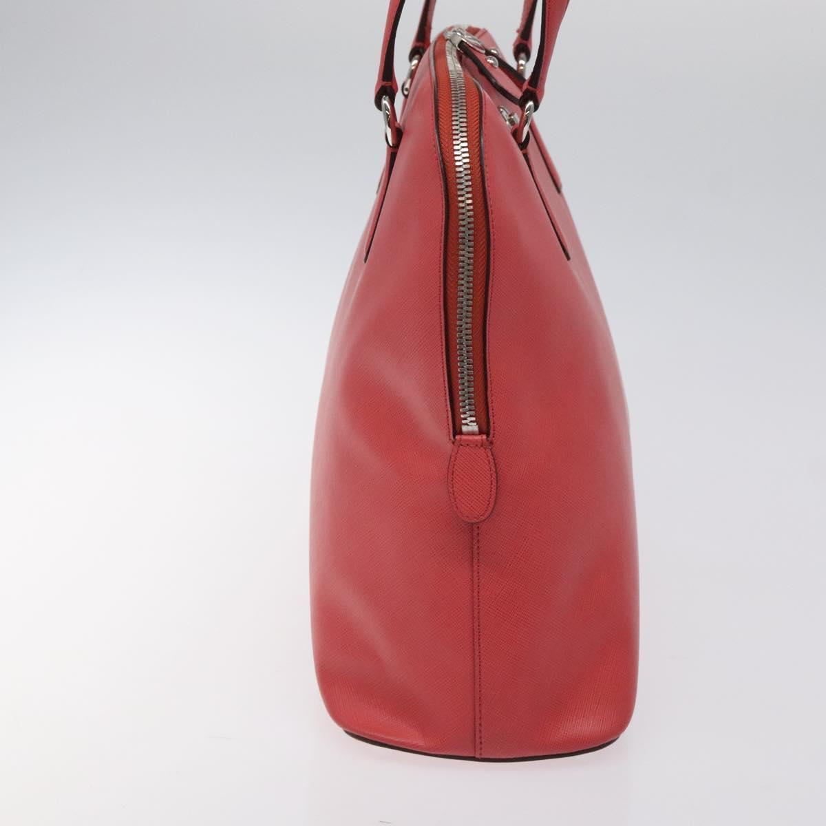 Salvatore Ferragamo Hand Bag Leather Pink Silver Auth 122097