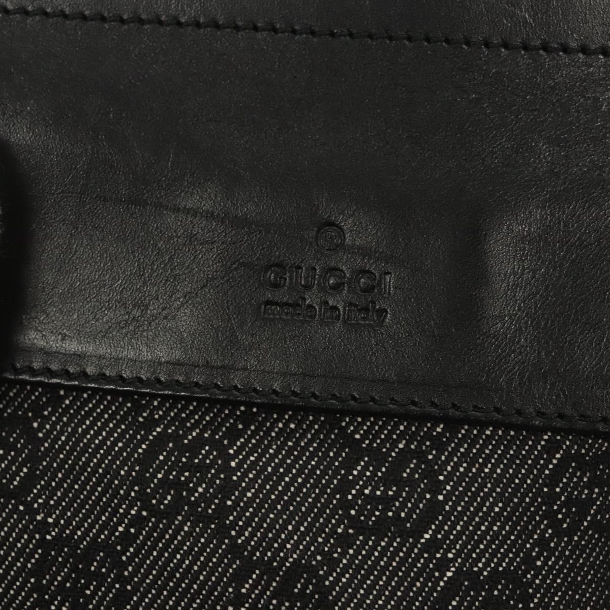 GUCCI GG Canvas Waist bag Gray Silver 28566 Auth 122104