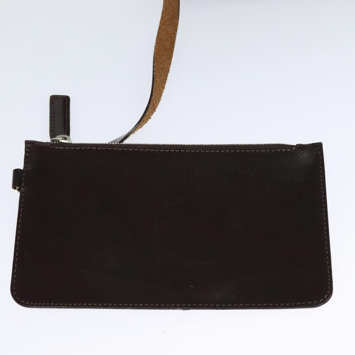 FENDI Zucca Canvas Tote Bag Black Brown Auth 122111