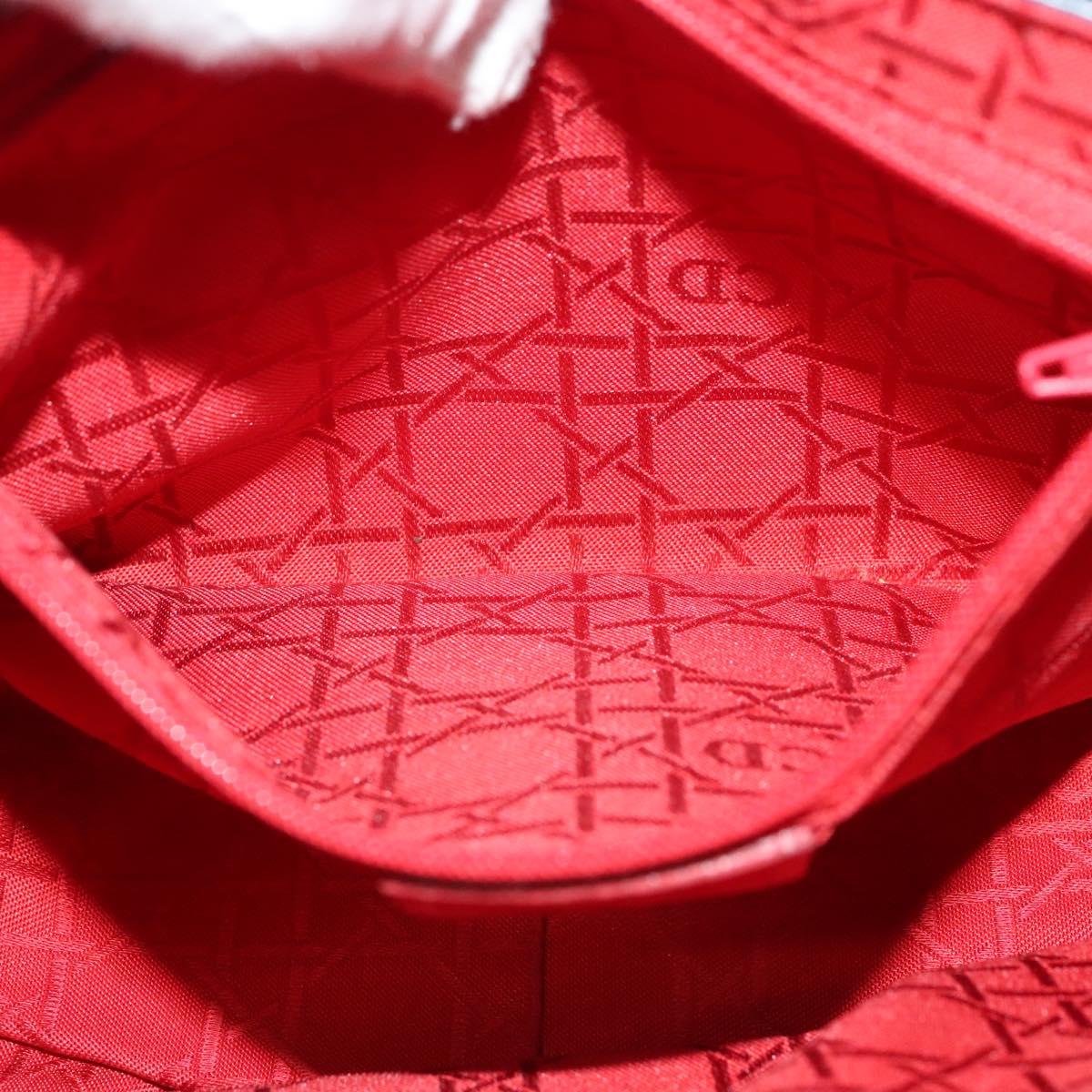 Christian Dior Shoulder Bag Leather Navy Gold Auth 122124