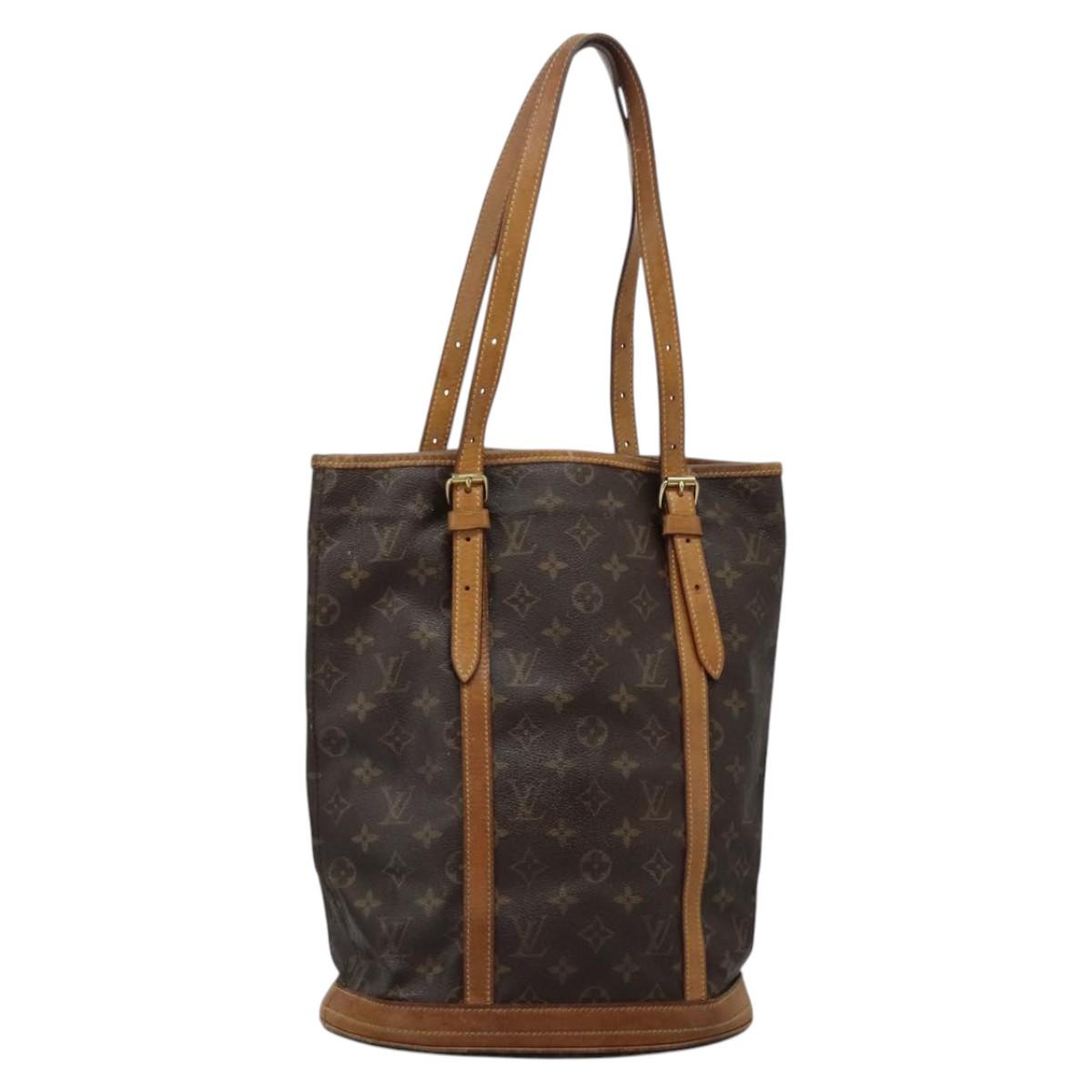 LOUIS VUITTON Monogram Bucket GM Shoulder Bag M42236 LV Auth 122132