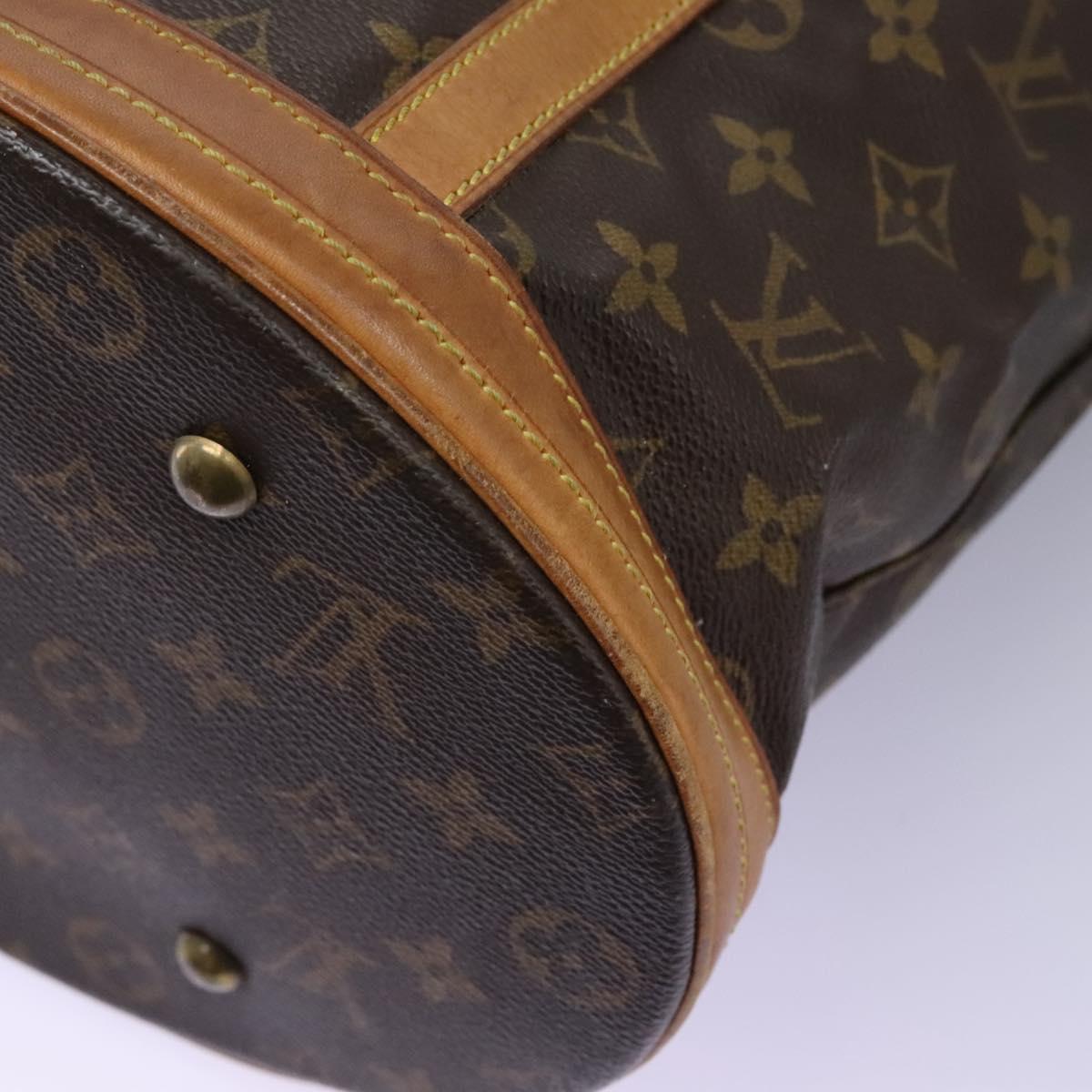 LOUIS VUITTON Monogram Bucket GM Shoulder Bag M42236 LV Auth 122132