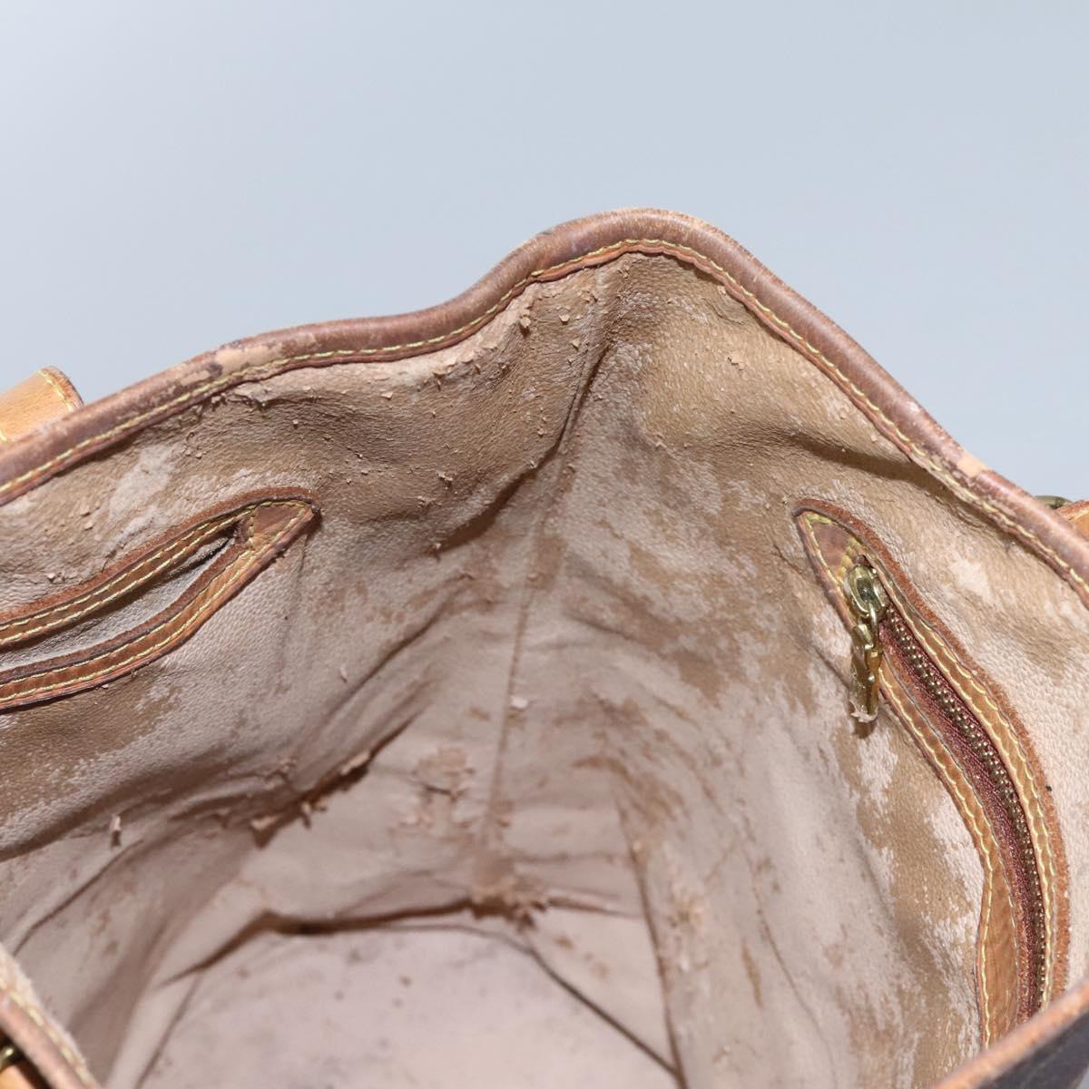 LOUIS VUITTON Monogram Bucket GM Shoulder Bag M42236 LV Auth 122132