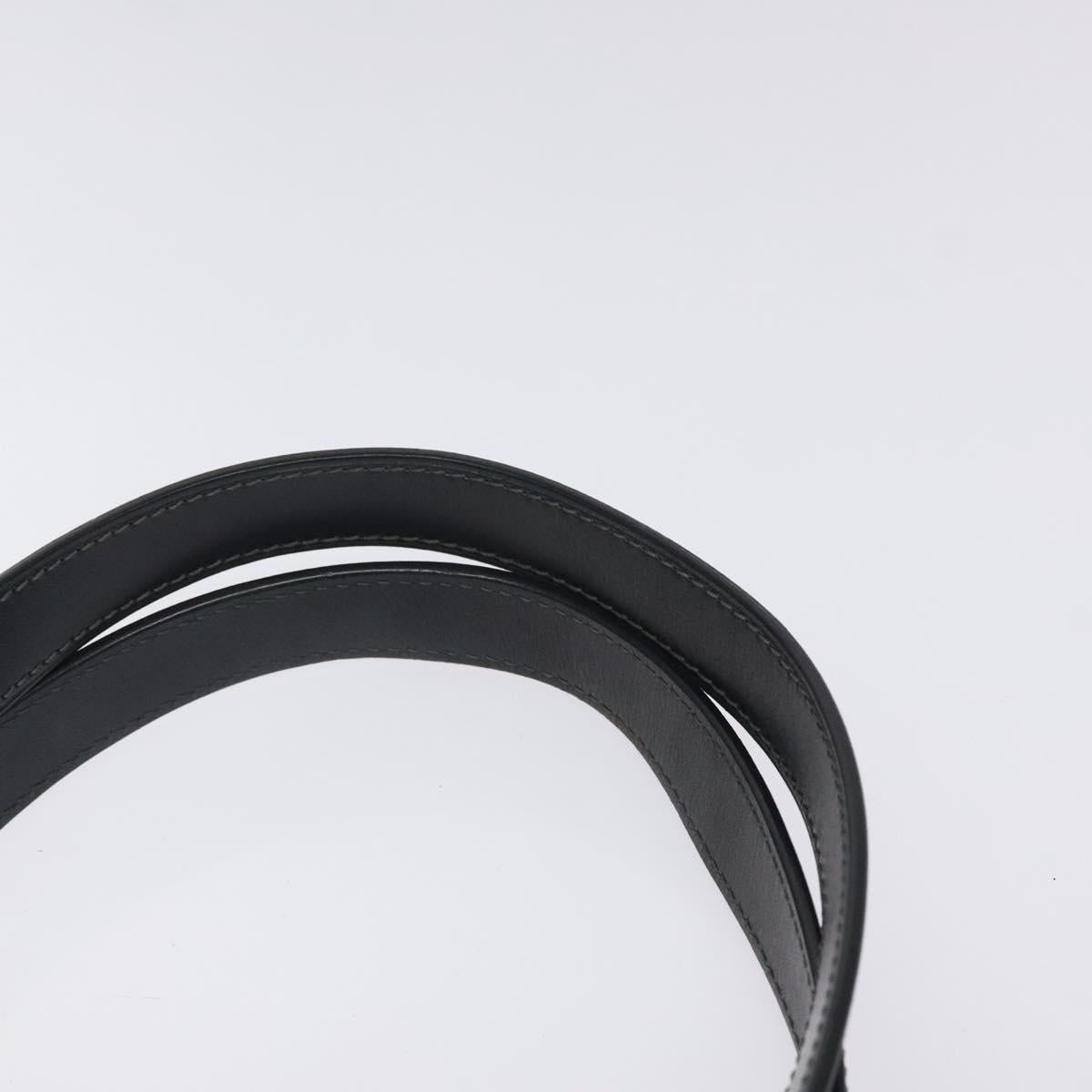 LOEWE Anagram Tote Bag PVC Black Gold Auth 122138