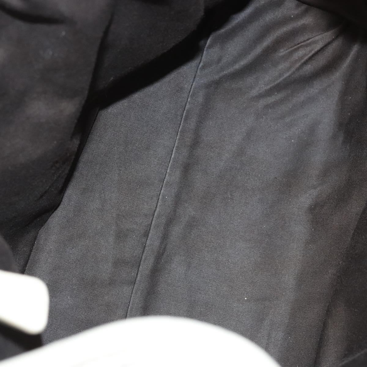 Miu Miu Matelasse Hand Bag Leather 2way White Gold Auth 122140