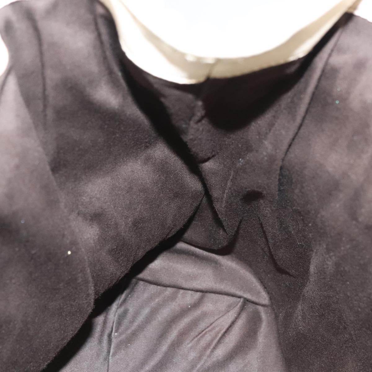 Miu Miu Matelasse Hand Bag Leather 2way White Gold Auth 122140