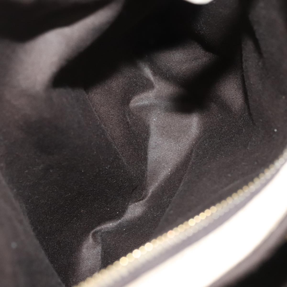 Miu Miu Matelasse Hand Bag Leather 2way White Gold Auth 122140