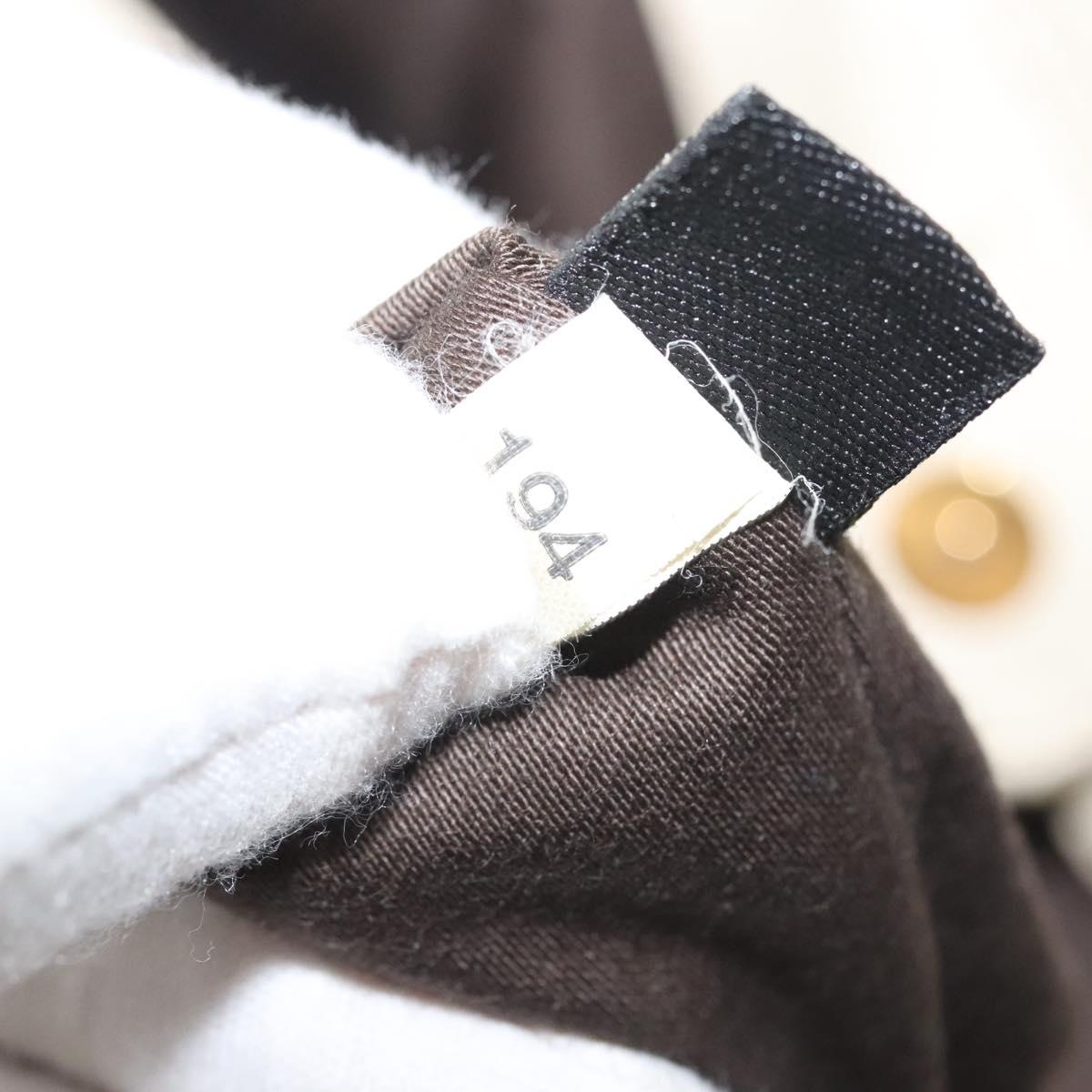 Miu Miu Matelasse Hand Bag Leather 2way White Gold Auth 122140