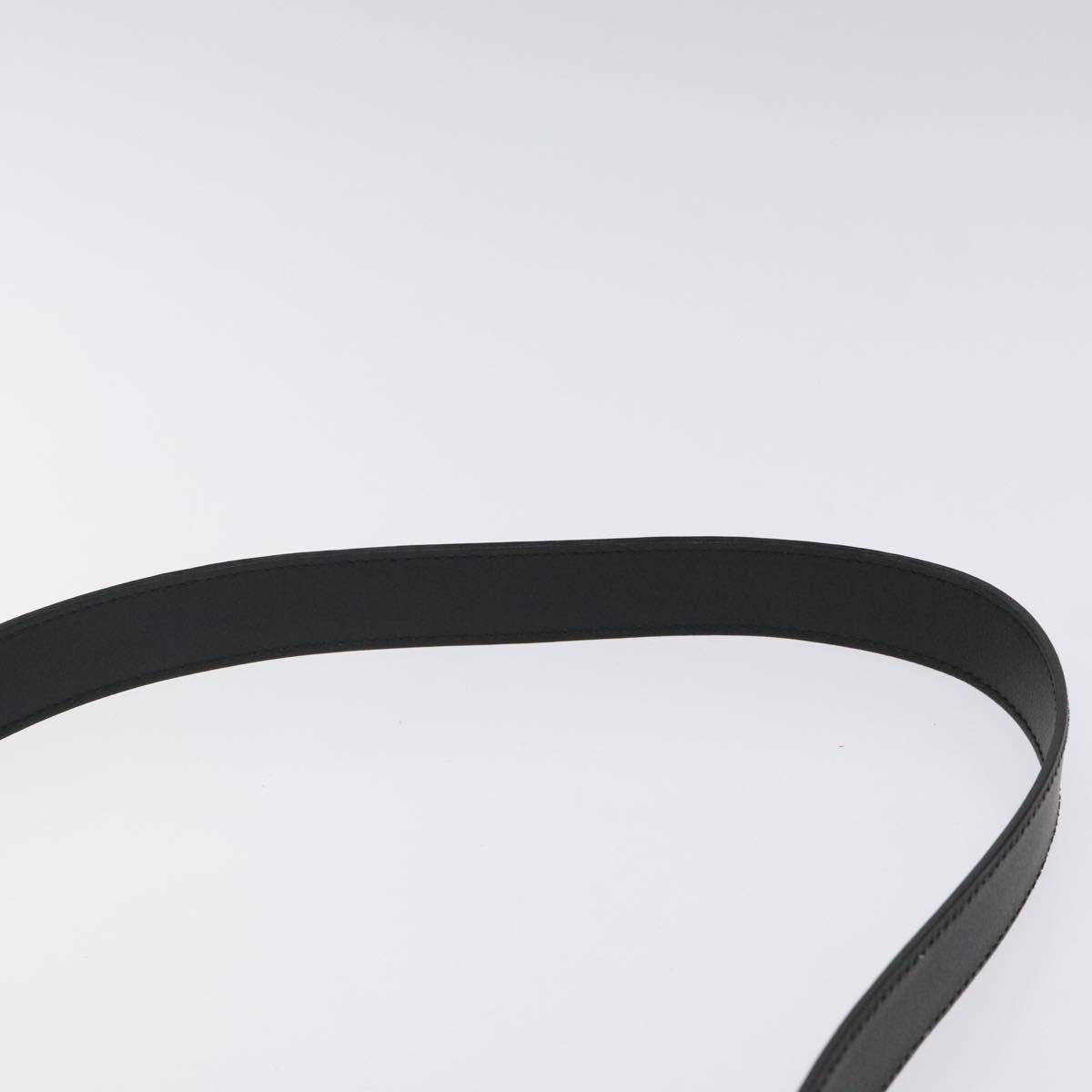 CELINE Hand Bag Leather 2way Black Gold Auth 122163