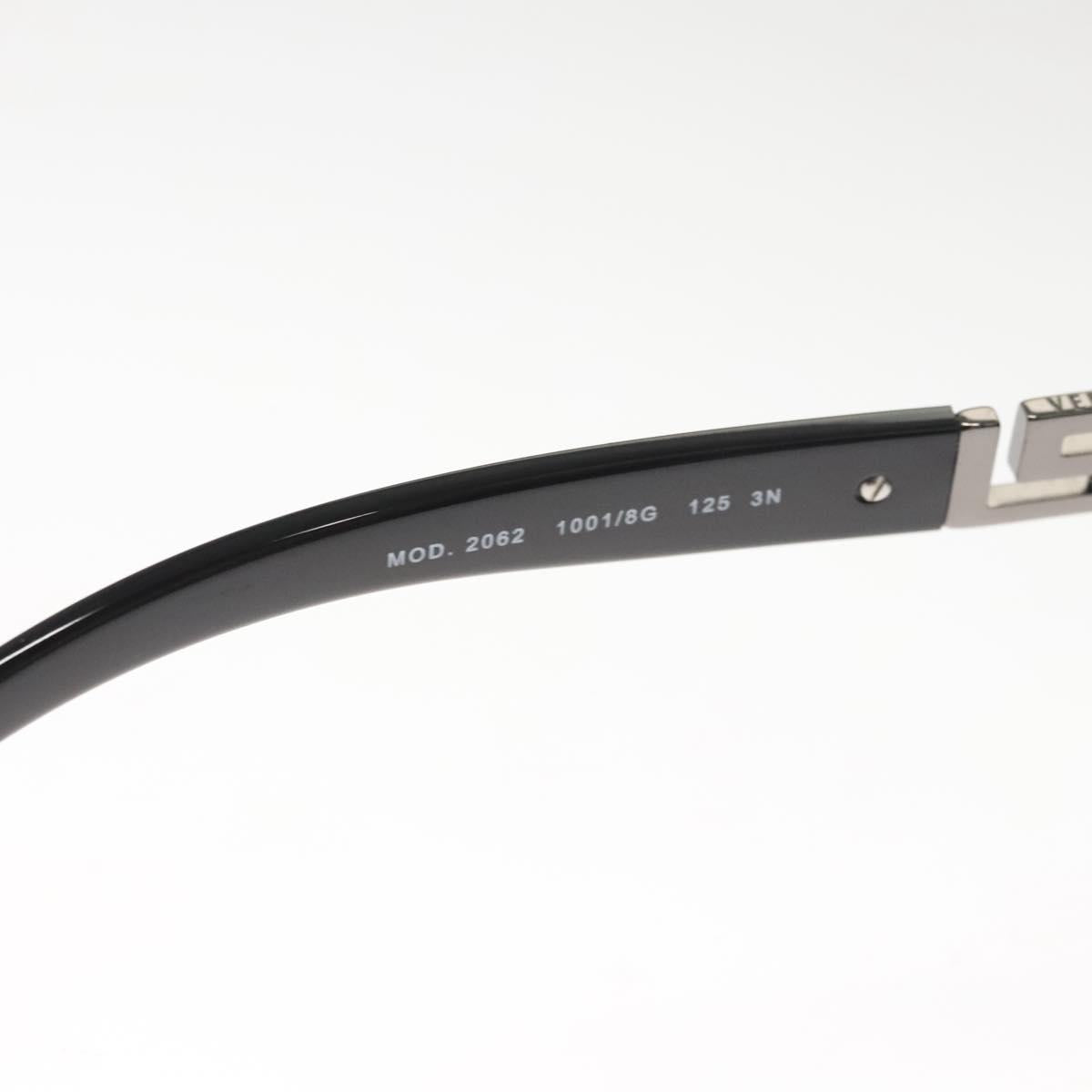 VERSACE Sunglasses metal Black Auth 122190