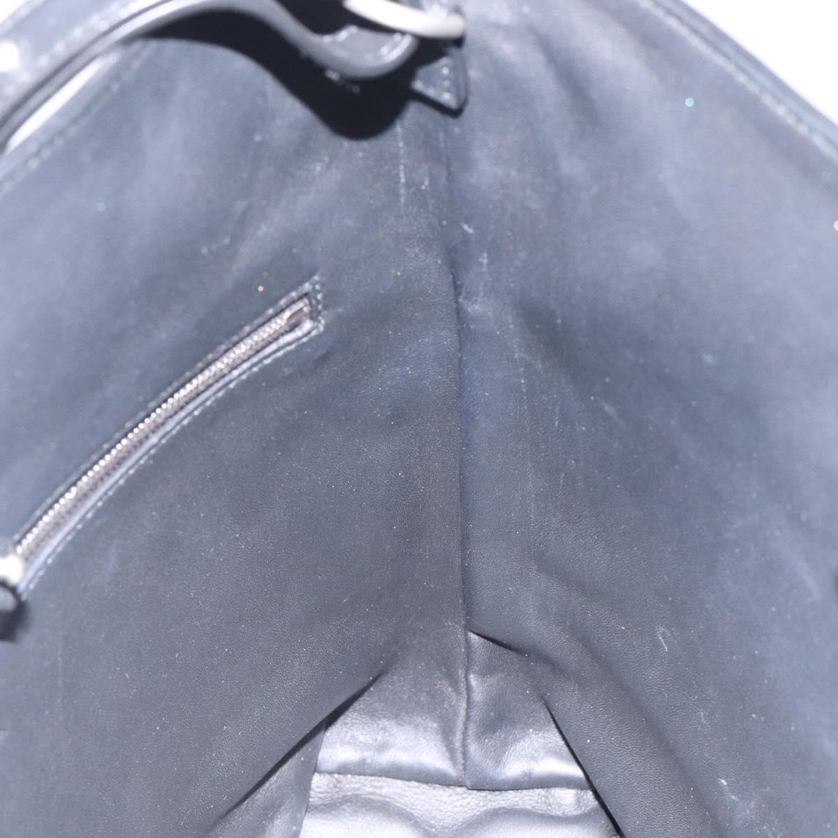 BOTTEGA VENETA Shoulder Bag Leather Black Auth 122220