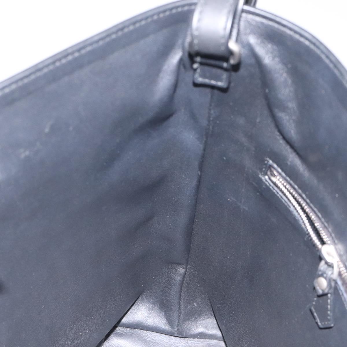 BOTTEGA VENETA Shoulder Bag Leather Black Auth 122220