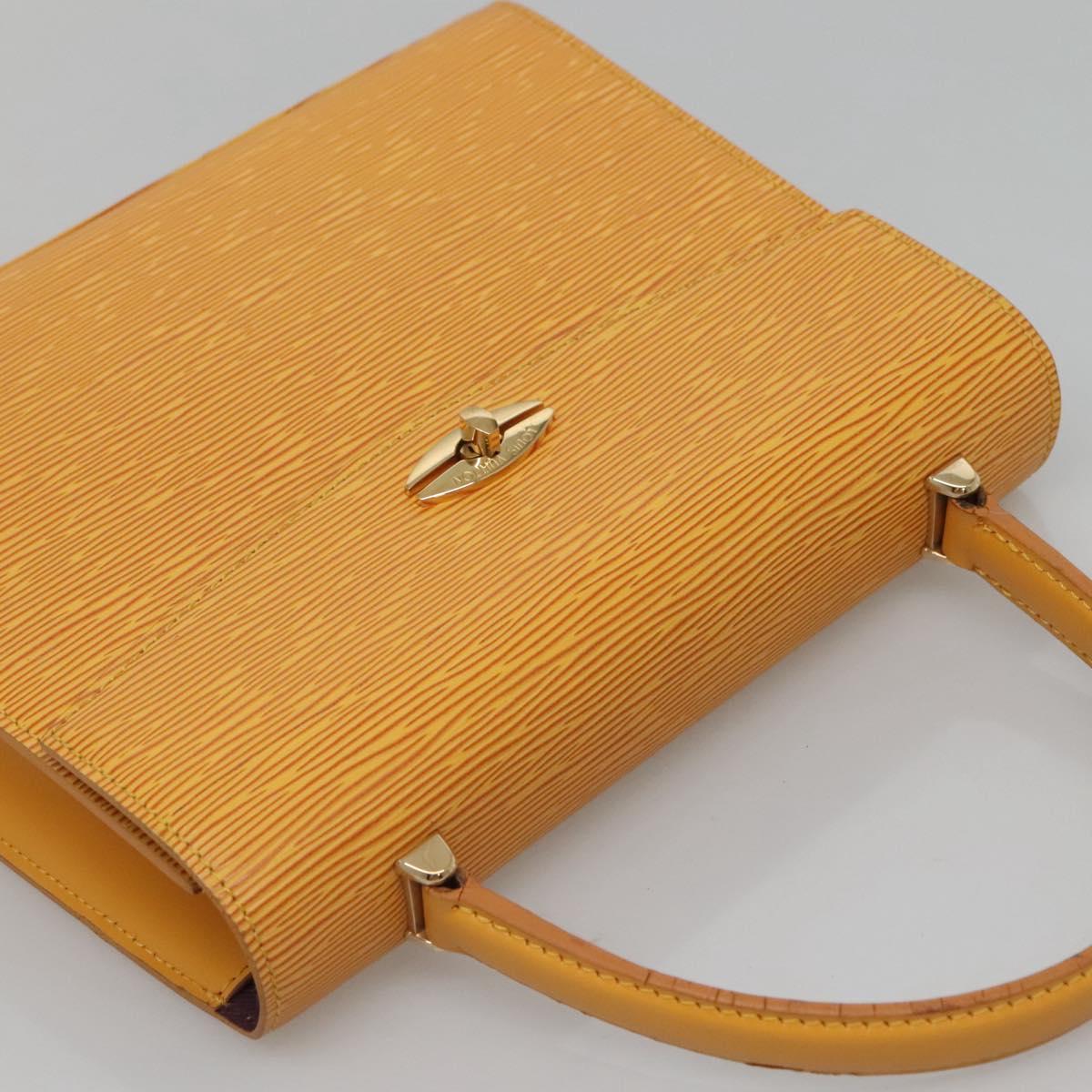 LOUIS VUITTON Epi Malesherbes Hand Bag Tassili Yellow Jonne M52379 Auth 122240