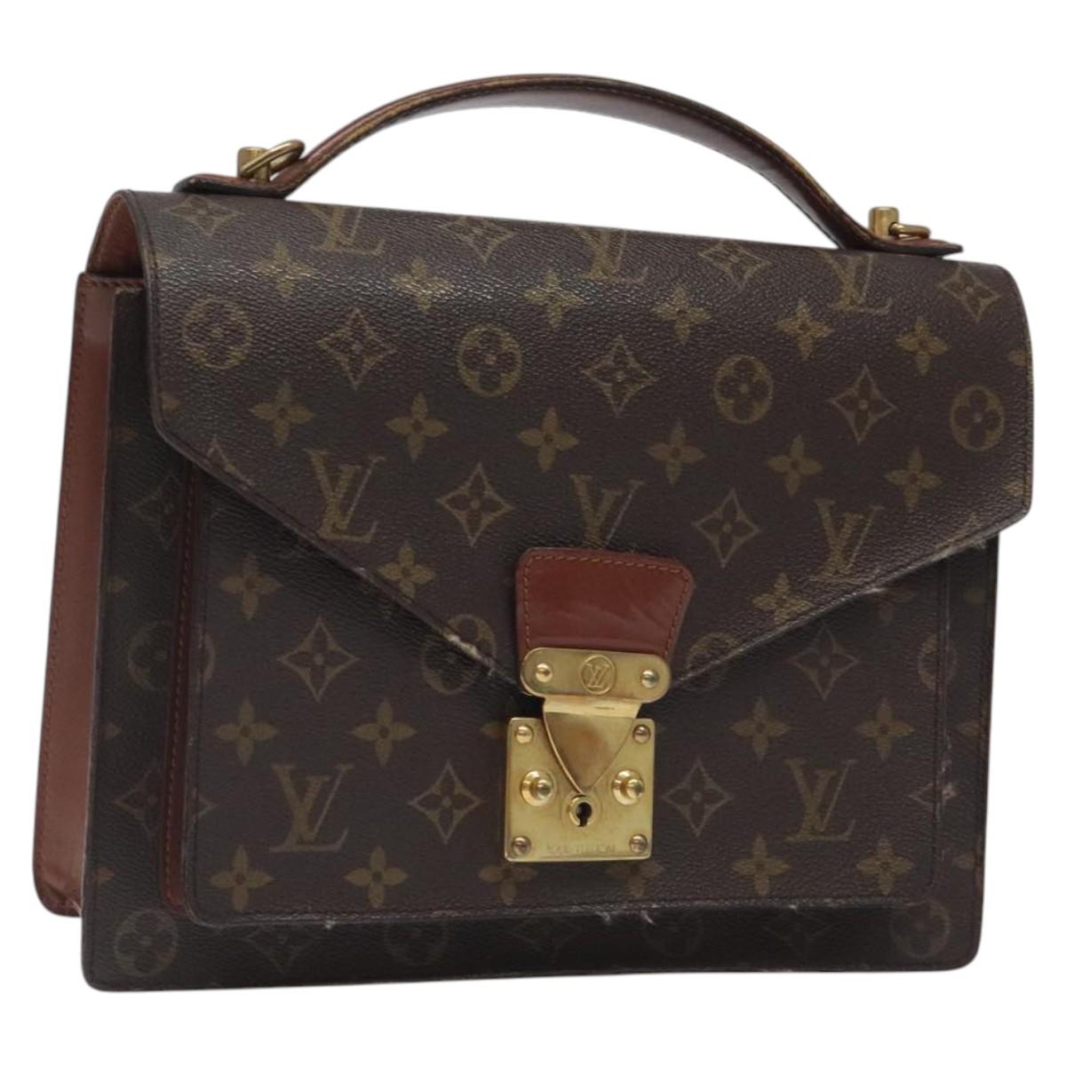 LOUIS VUITTON Monogram Monceau 28 Hand Bag M51185 LV Auth 122257