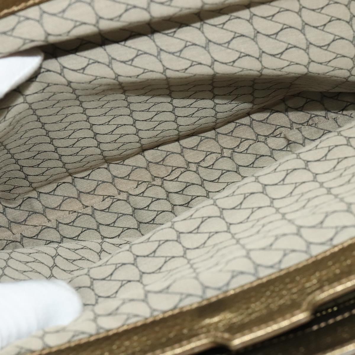 CARTIER Chain Ladonia Shoulder Bag Leather Gold Auth 122265