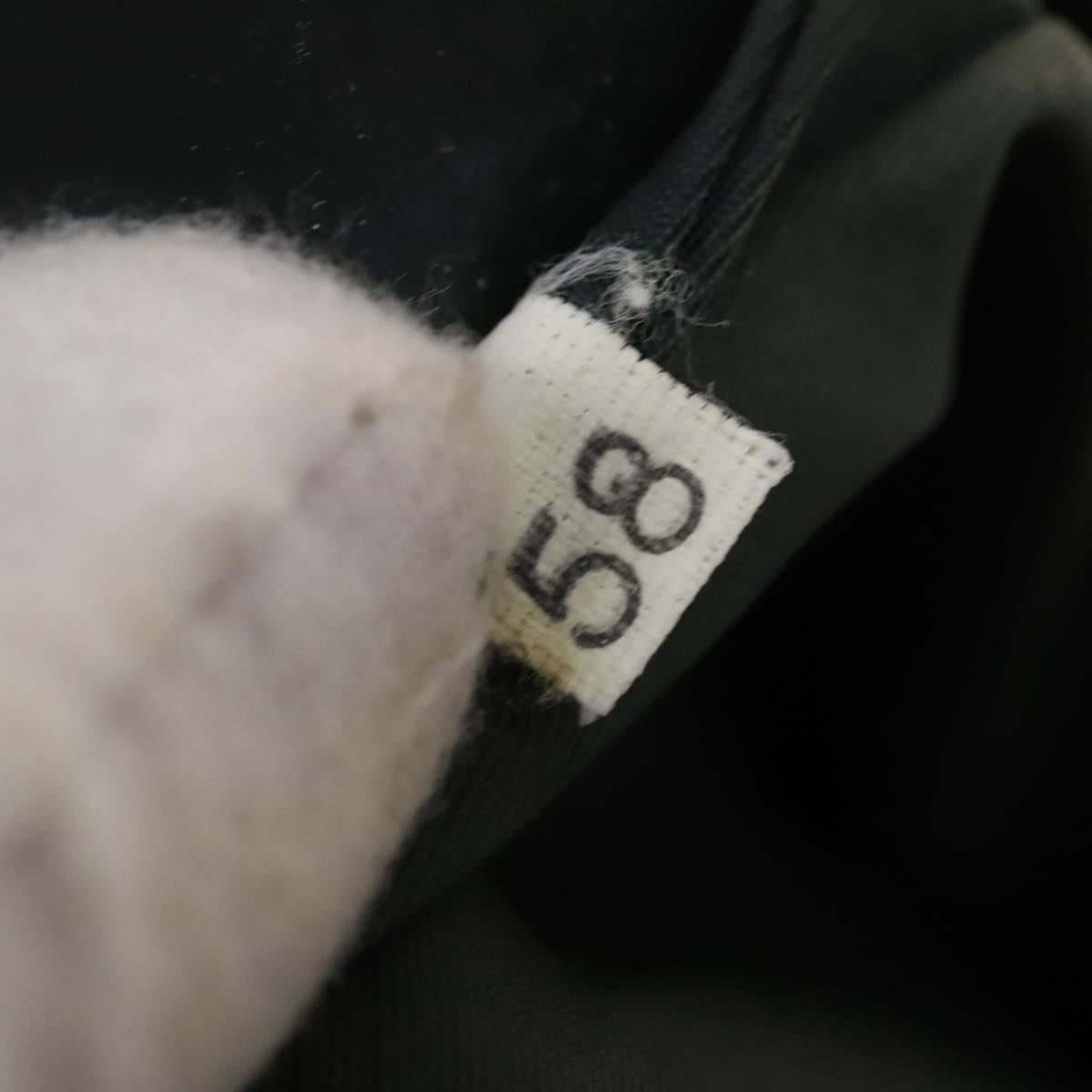 PRADA Shoulder Bag Nylon Khaki Silver Auth 122277