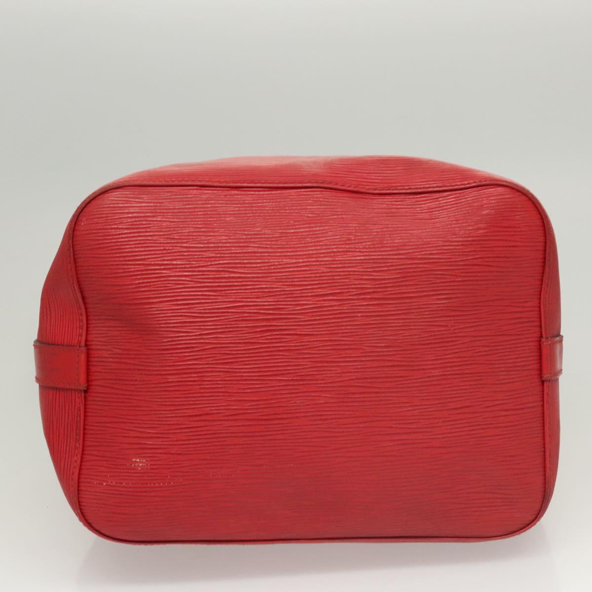 LOUIS VUITTON Epi Petit Noe Shoulder Bag Red M44107 LV Auth 122280