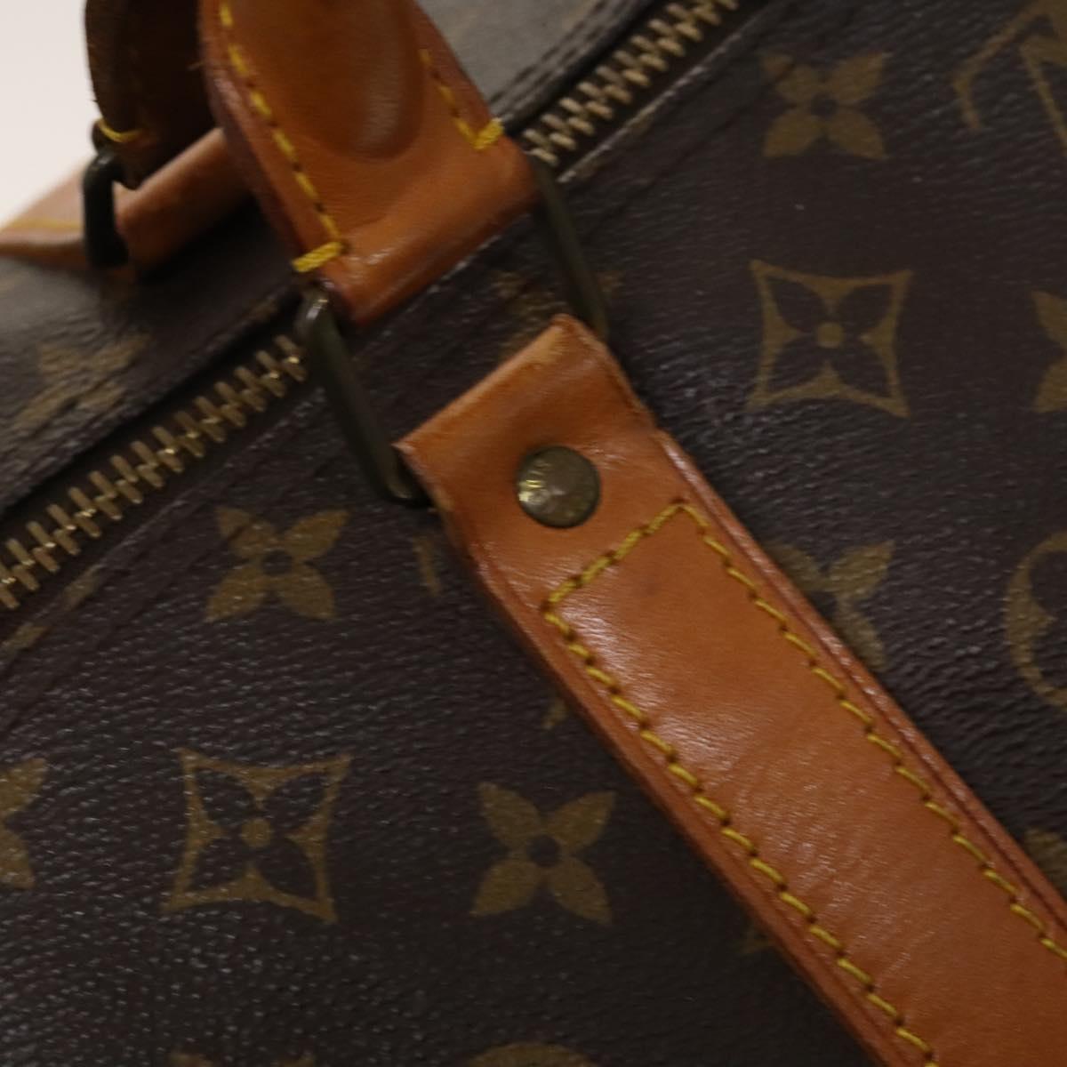 LOUIS VUITTON Monogram Keepall 60 Boston Bag M41422 LV Auth 122336