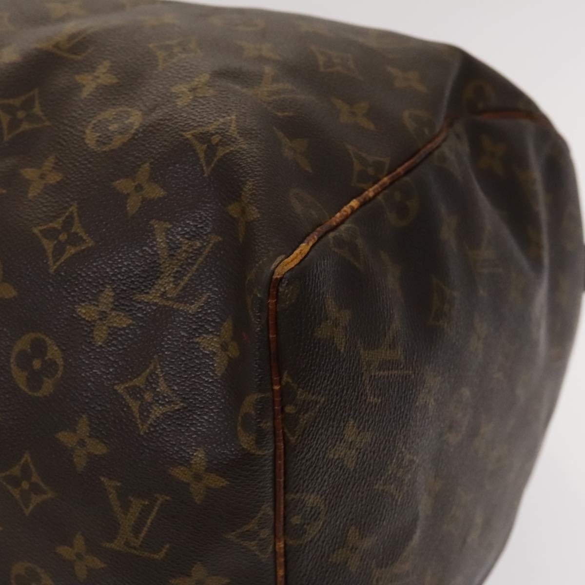 LOUIS VUITTON Monogram Keepall 55 Boston Bag M41424 LV Auth 122337
