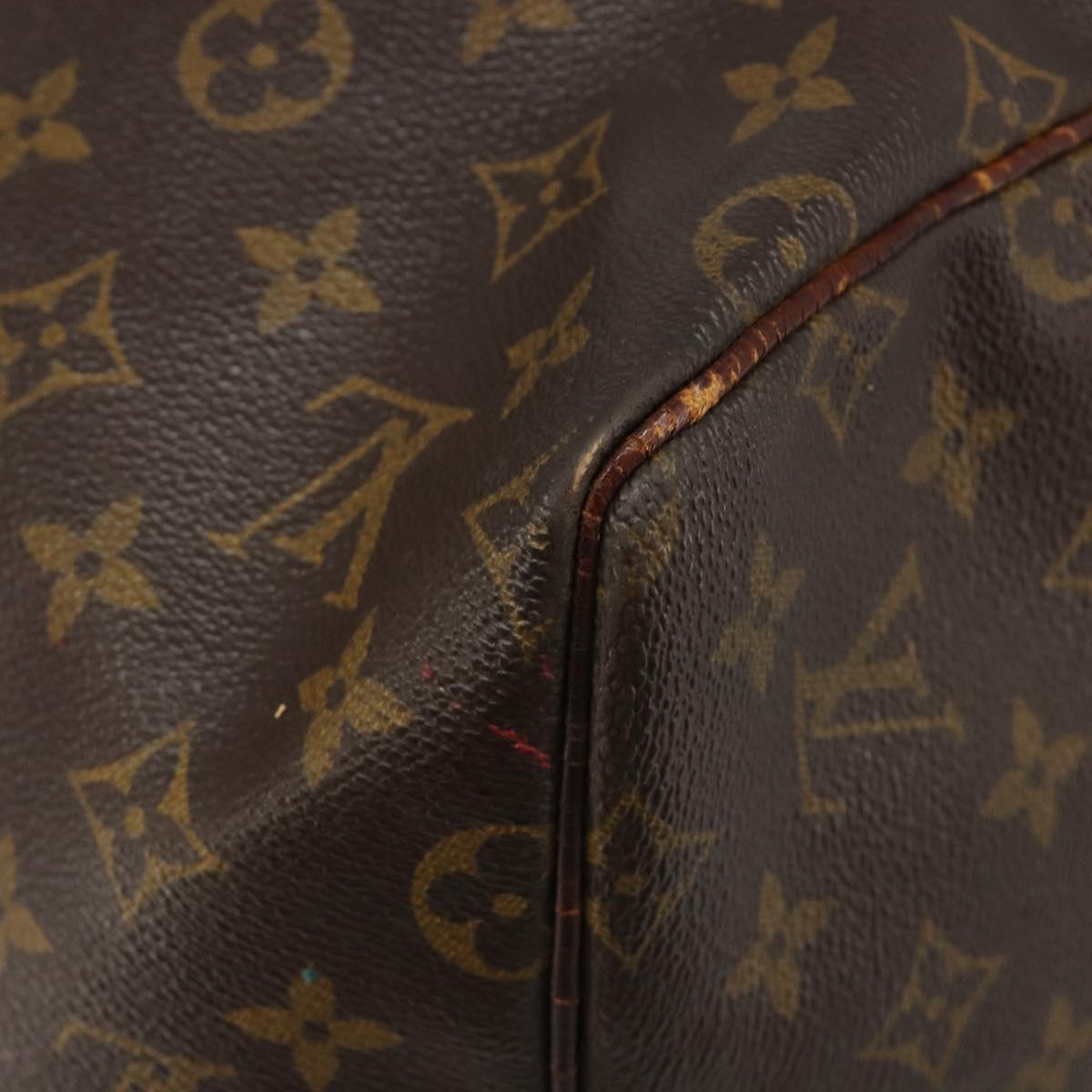 LOUIS VUITTON Monogram Keepall 55 Boston Bag M41424 LV Auth 122337