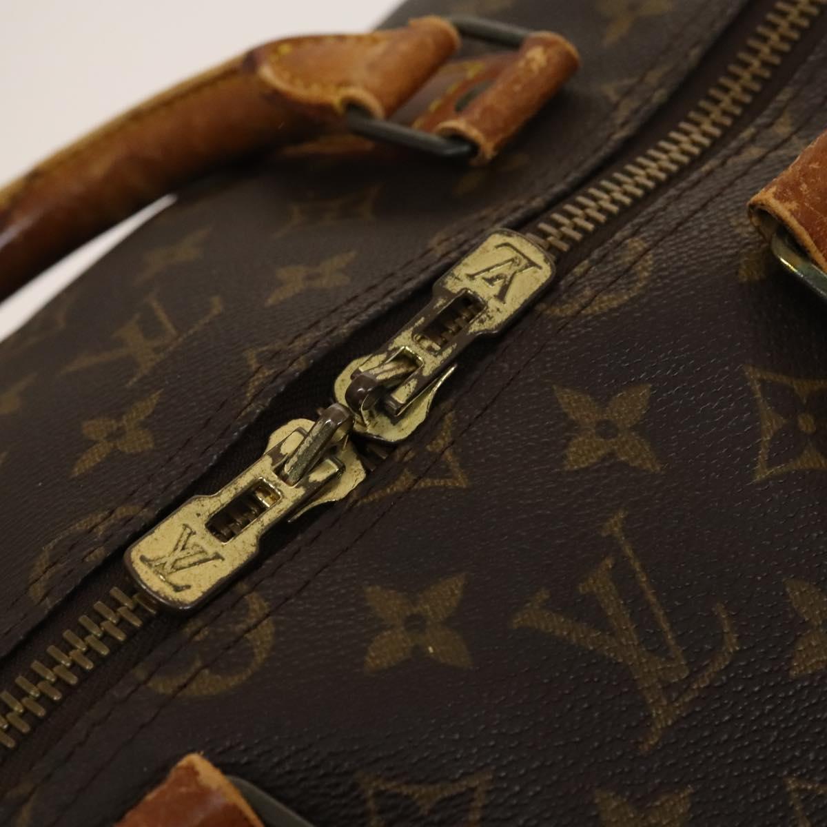 LOUIS VUITTON Monogram Keepall 55 Boston Bag M41424 LV Auth 122337